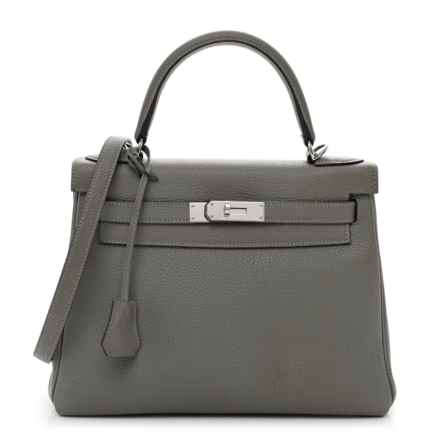 Hermes Togo Kelly Retourne 28 Gris Mouette 1 of 16