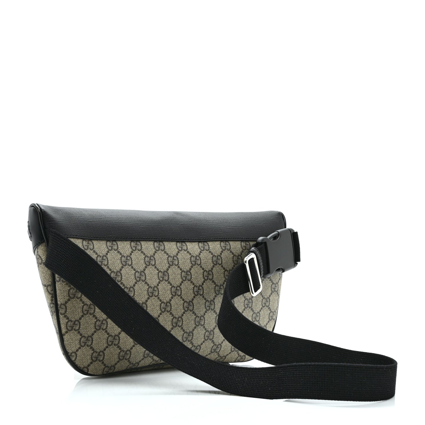 GG Supreme Monogram Belt Bag Black