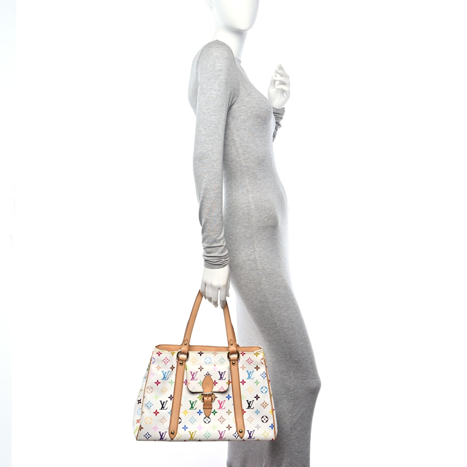 Louis Vuitton Monogram Multicolor Aurelia MM White 2 of 10