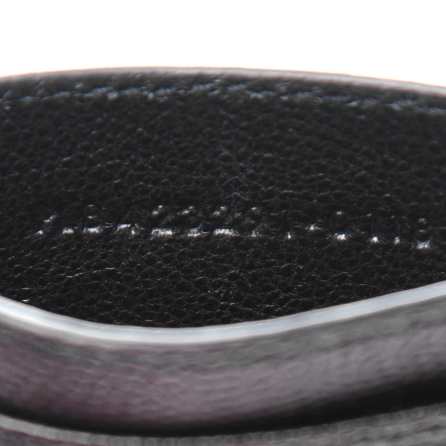 Grain De Poudre Matelasse Chevron Monogram Credit Card Case Black