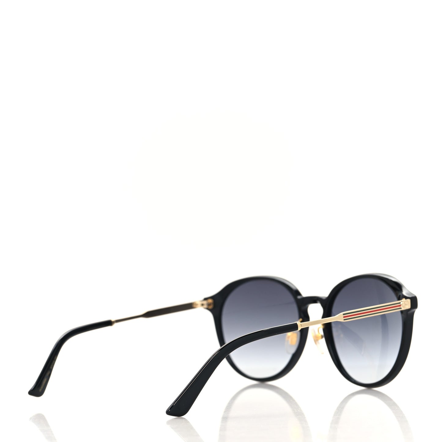Acetate Round Frame Sunglasses GG0205SK Black