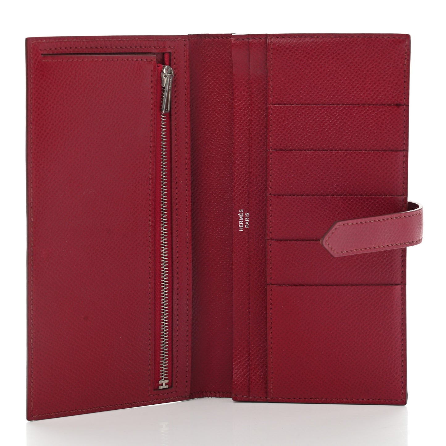 Epsom Bearn Gusset Wallet Rouge Grenat