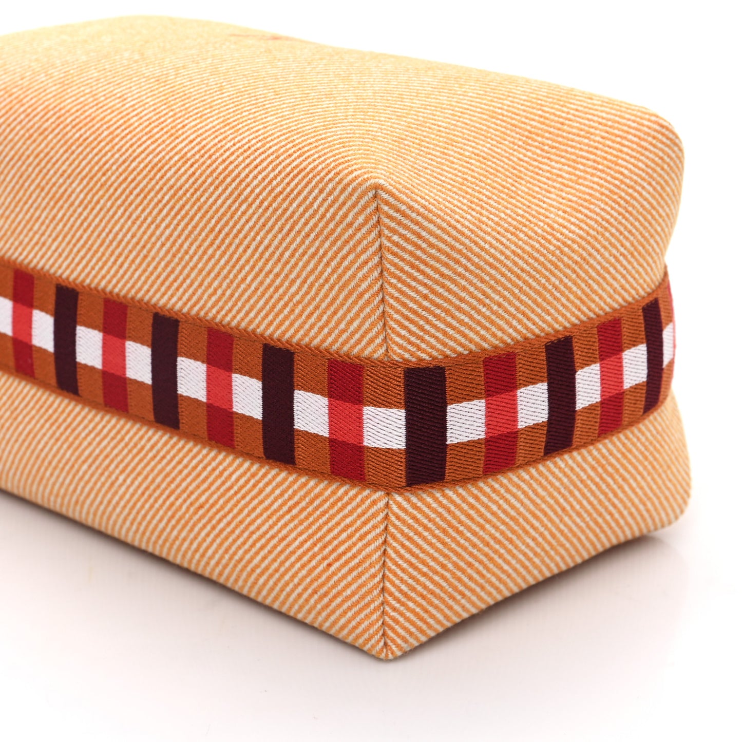 Merino Wool Large Au Carre Bride-A-Brac Pouch Fauve
