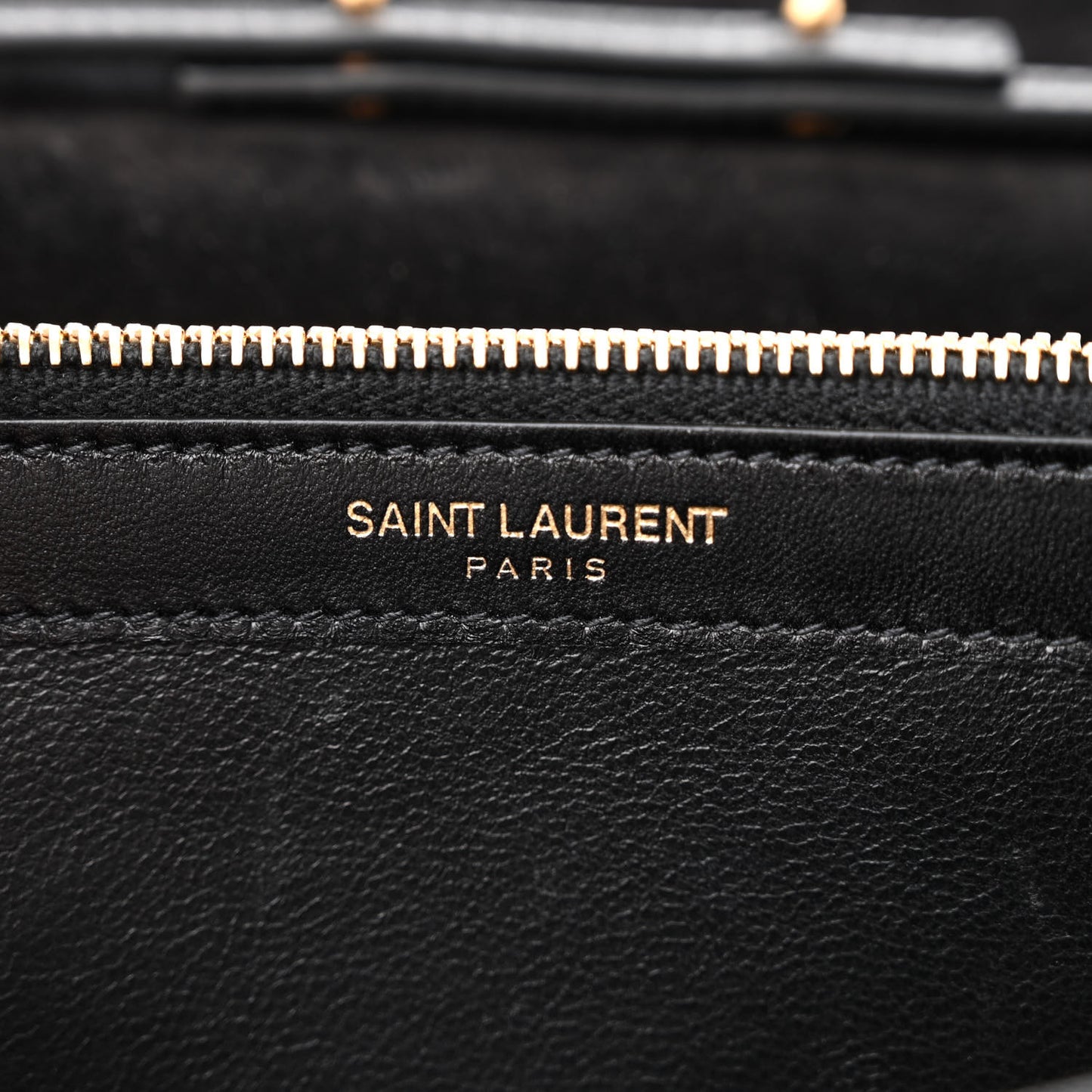 Metallic Calfskin Monogram Chain Wallet Gold