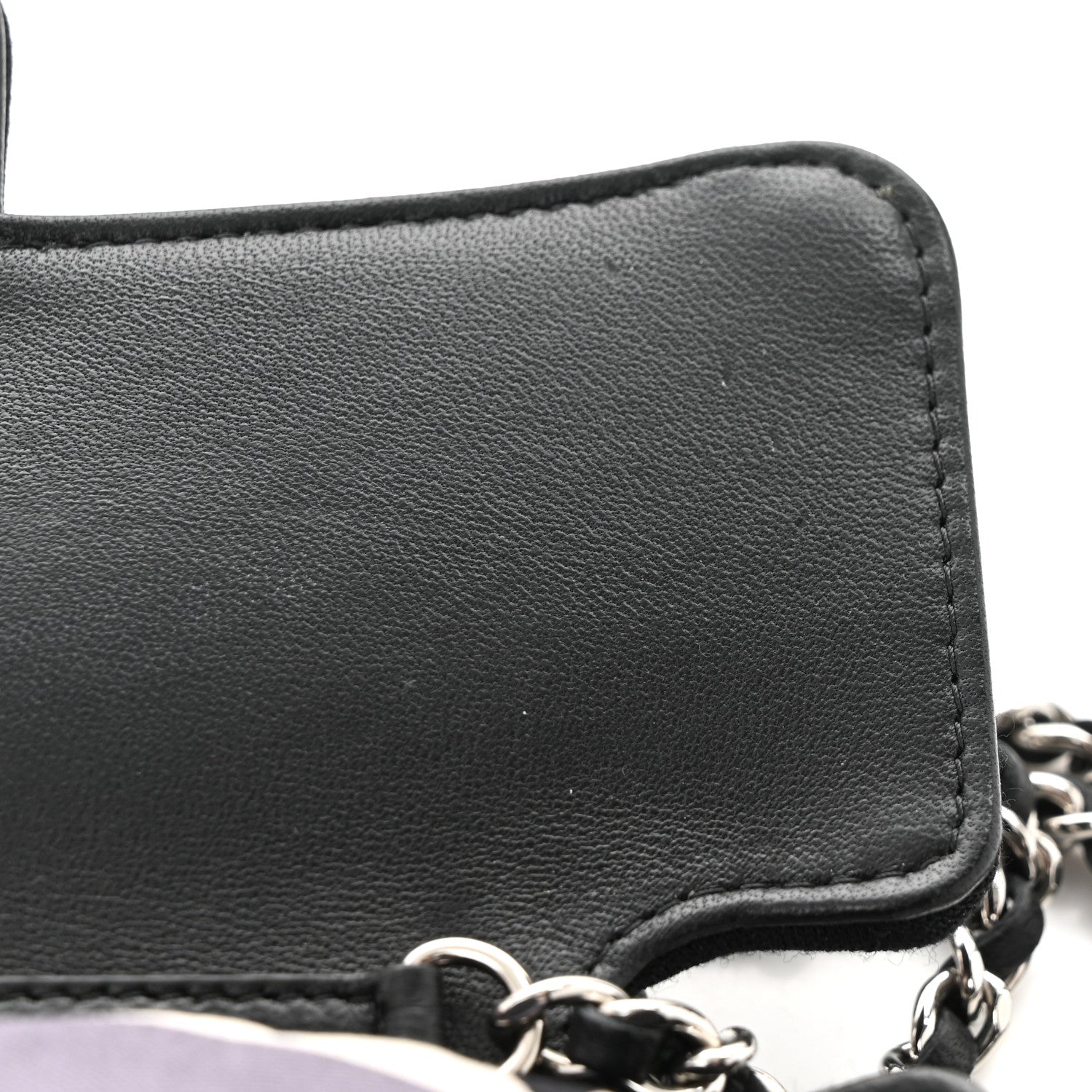 Chanel Jersey Fabric Quilted Foldable Tote With Chain Black Multicolor 18 of 19