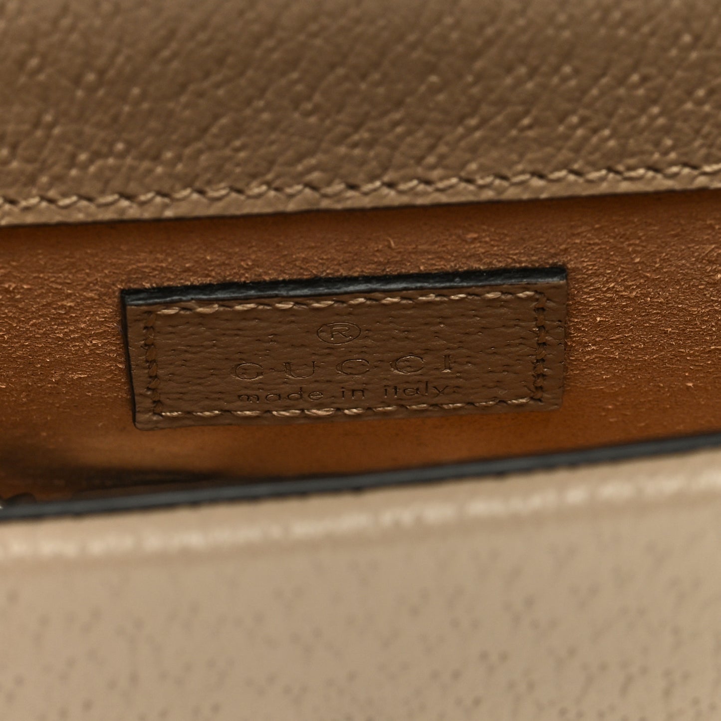 GG Supreme Monogram Textured Dollar Calfskin Super Mini Dionysus Shoulder Bag Beige Mystic White Oatmeal