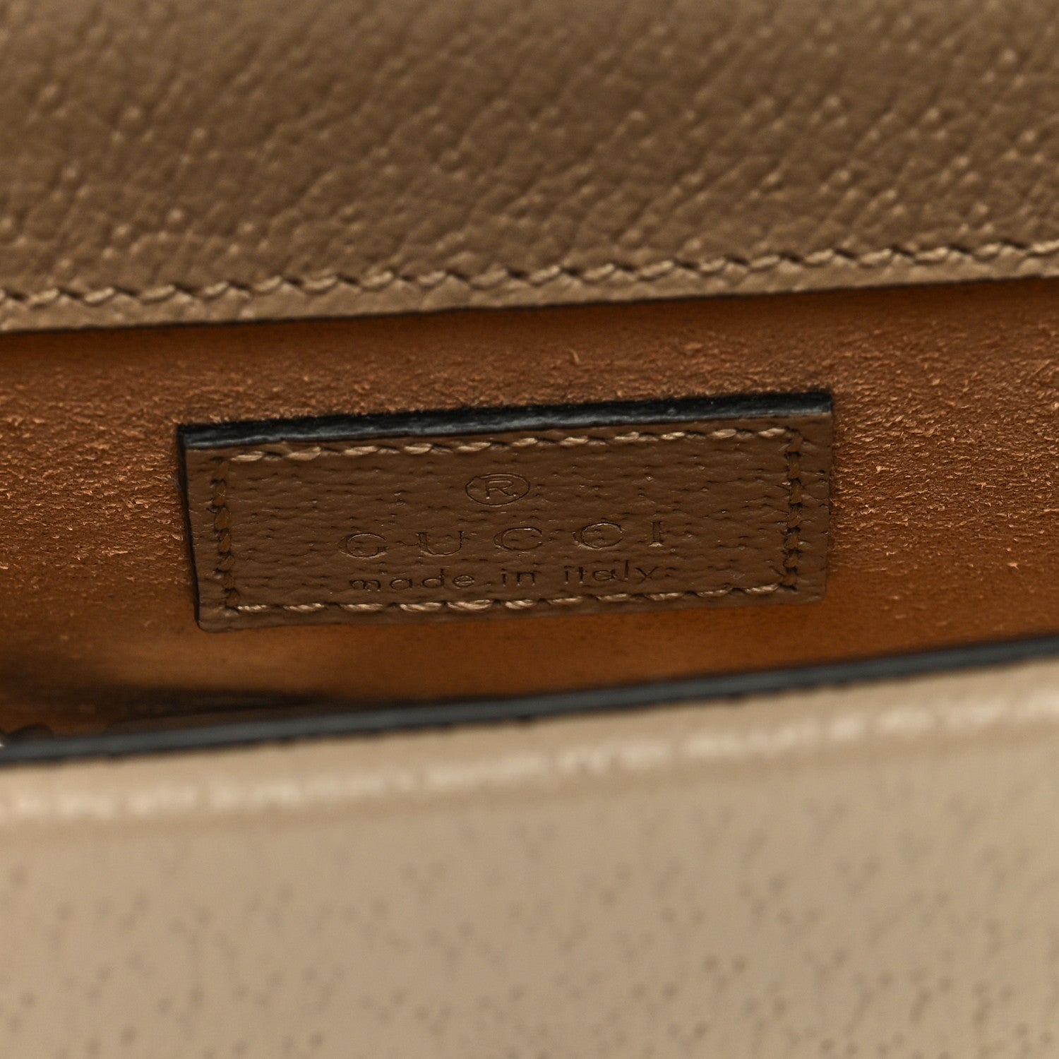 Gucci GG Supreme Monogram Textured Dollar Calfskin Super Mini Dionysus Shoulder Bag Beige Mystic White Oatmeal 6 of 9