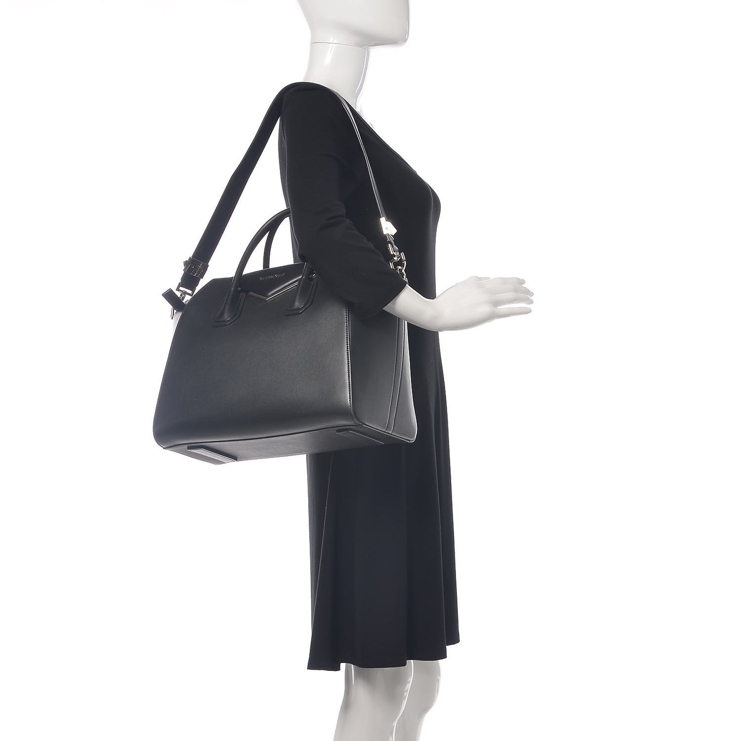 Sugar Goatskin Large Antigona Black