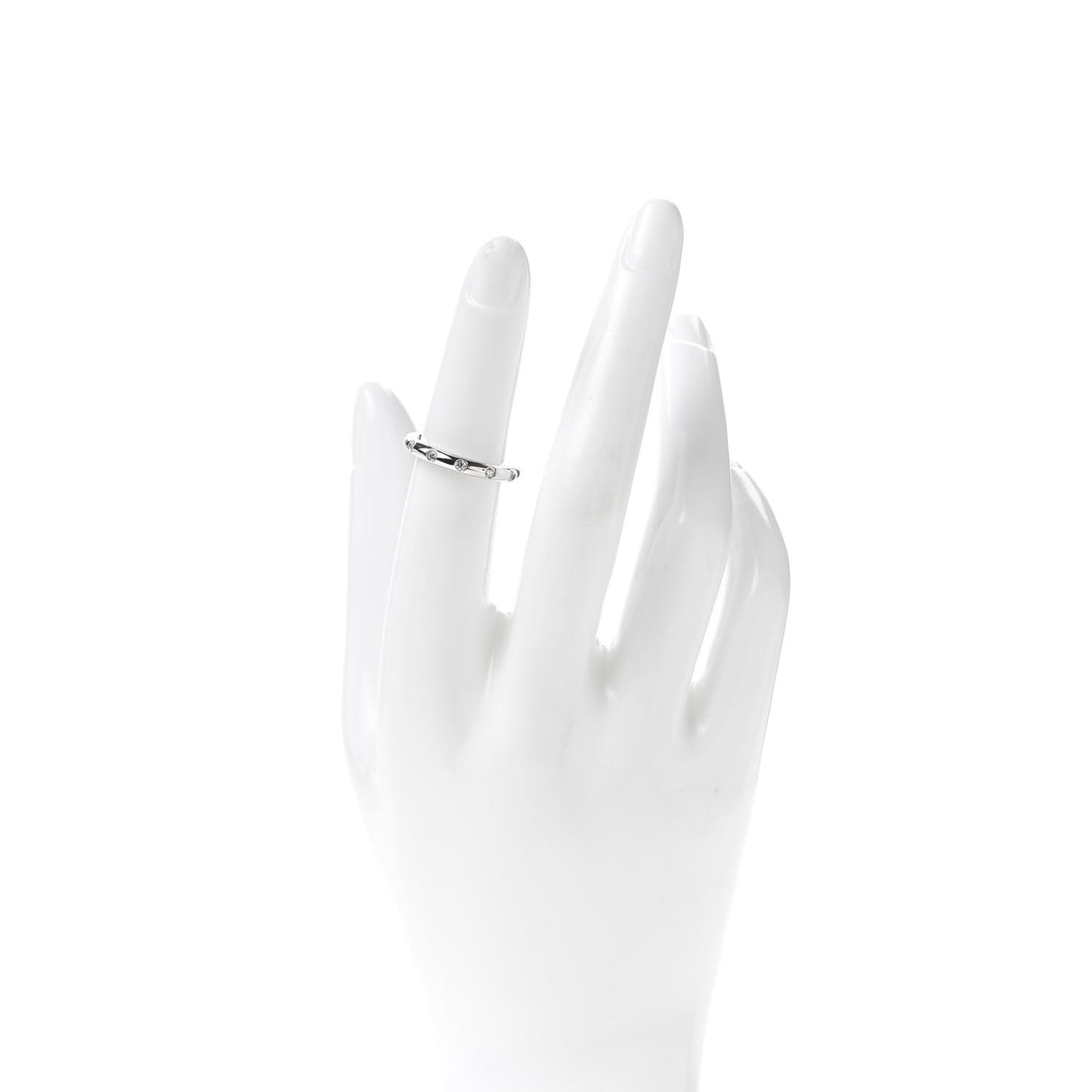 Platinum Diamond Bezet Band Ring 49 4.75
