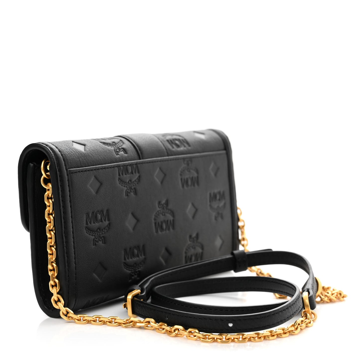 Calfskin Ottomar Monogram Mini Tracy Crossbody Black