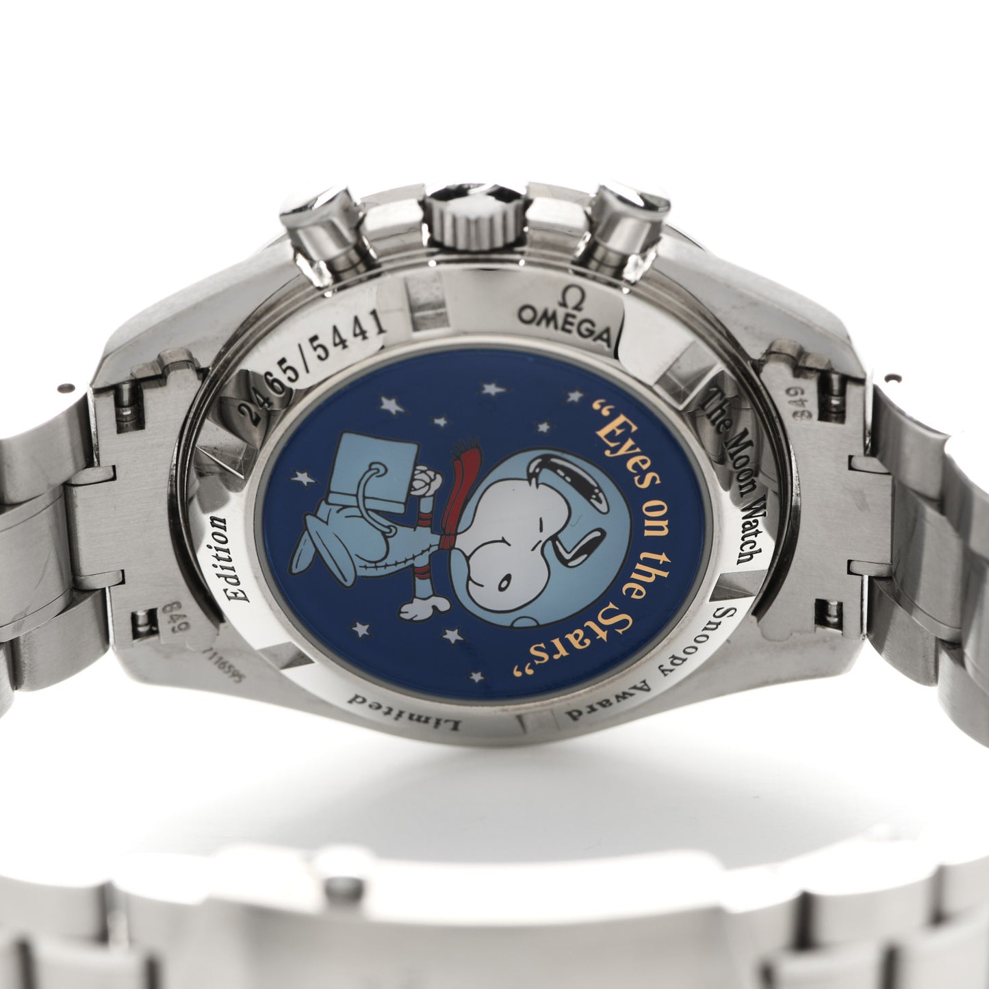 Stainless Steel 42mm Speedmaster Professional MoonWatch Limited Edition Snoopy Manual Winding Watch Black 3578.51.00