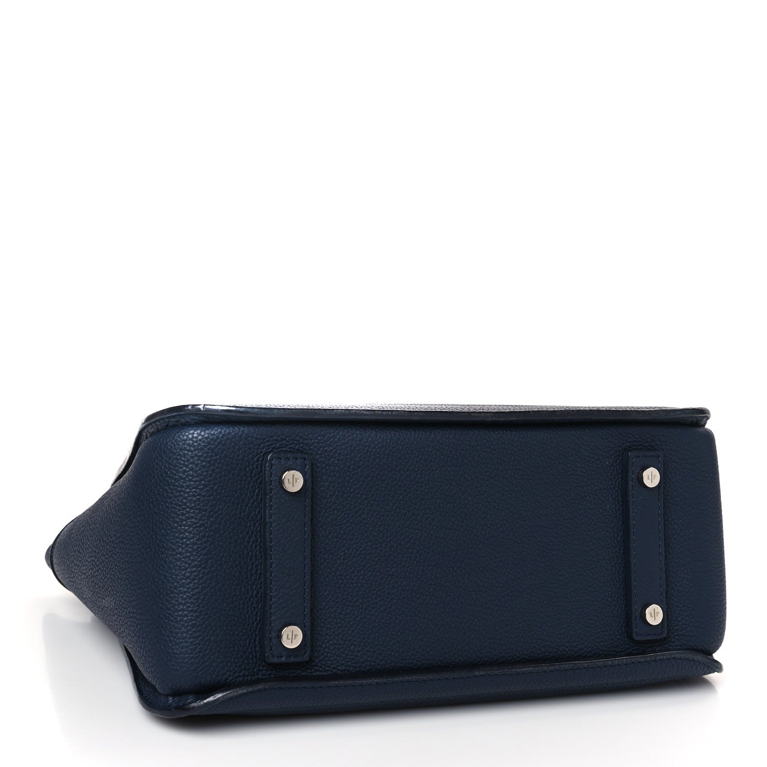 Loro Piana Grained Calfskin Bellevue Odessa Navy Blue 4 of 10