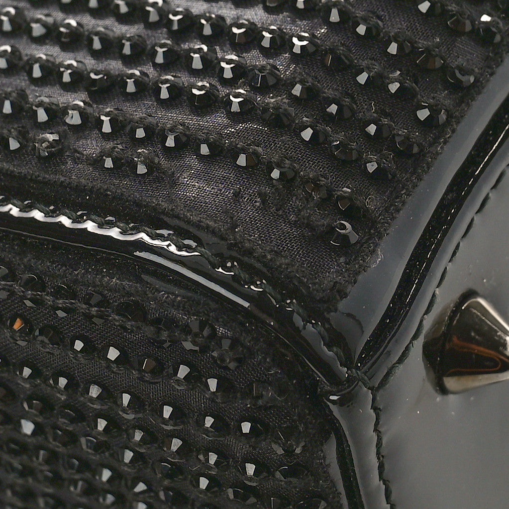 Patent Beaded Medium Lady Dior Black Multicolor
