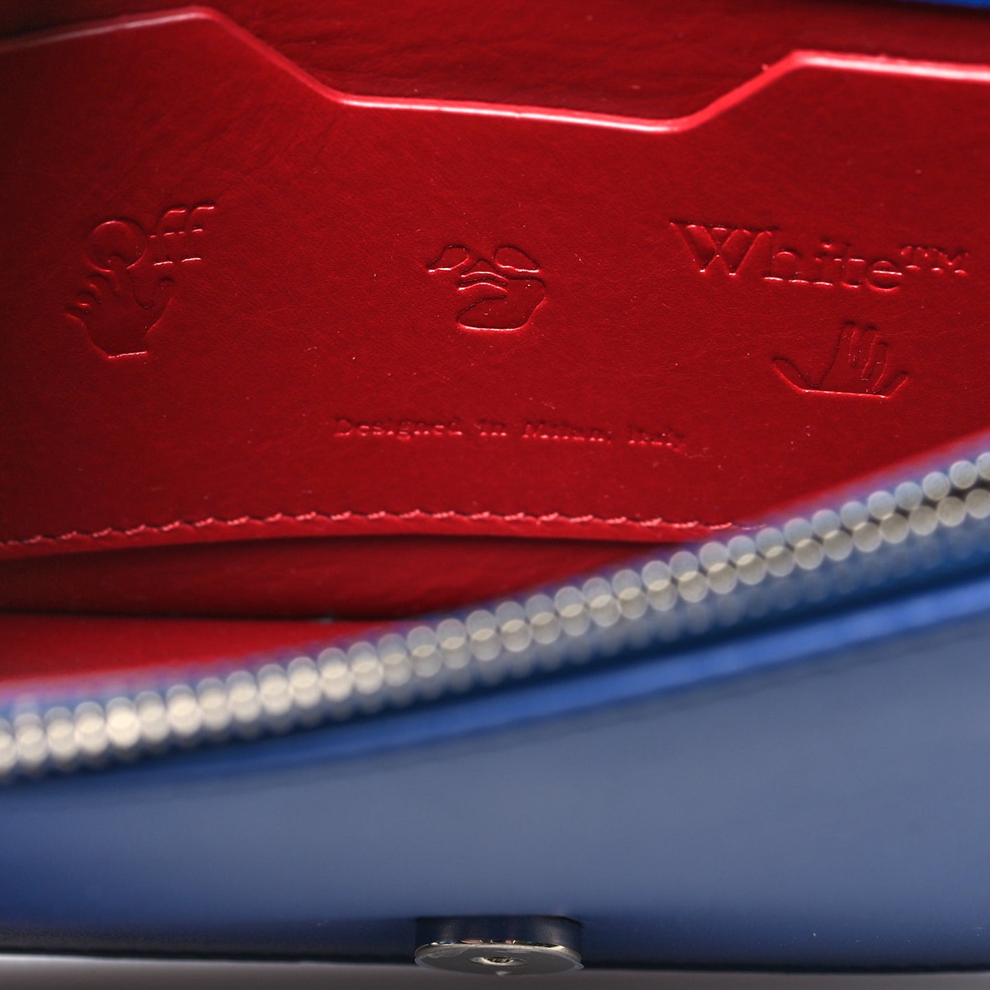 Calfskin Jitney 0.5 Crossbody Bag Blue