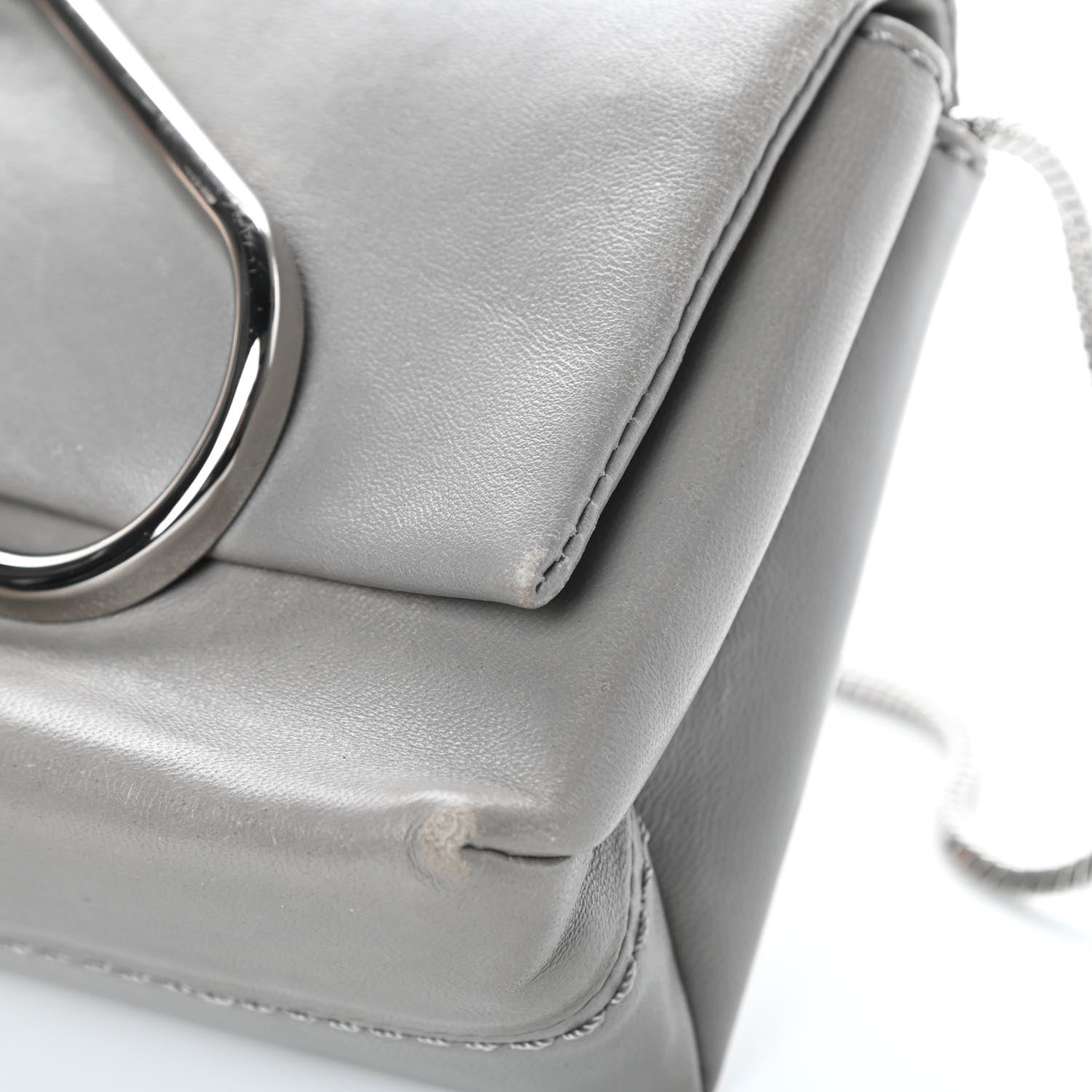 3.1 Phillip Lim Calfskin Alix Soft Flap Clutch Grey 17 of 18