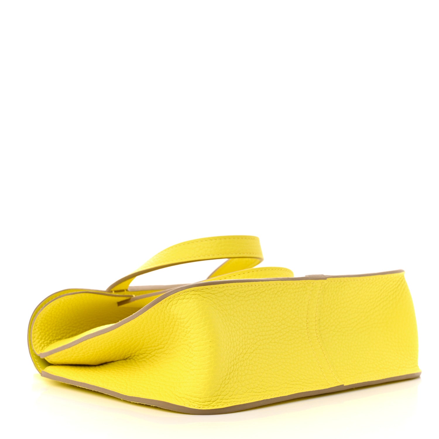 Hermes Taurillon Clemence Halzan 25 Lime 4 of 11