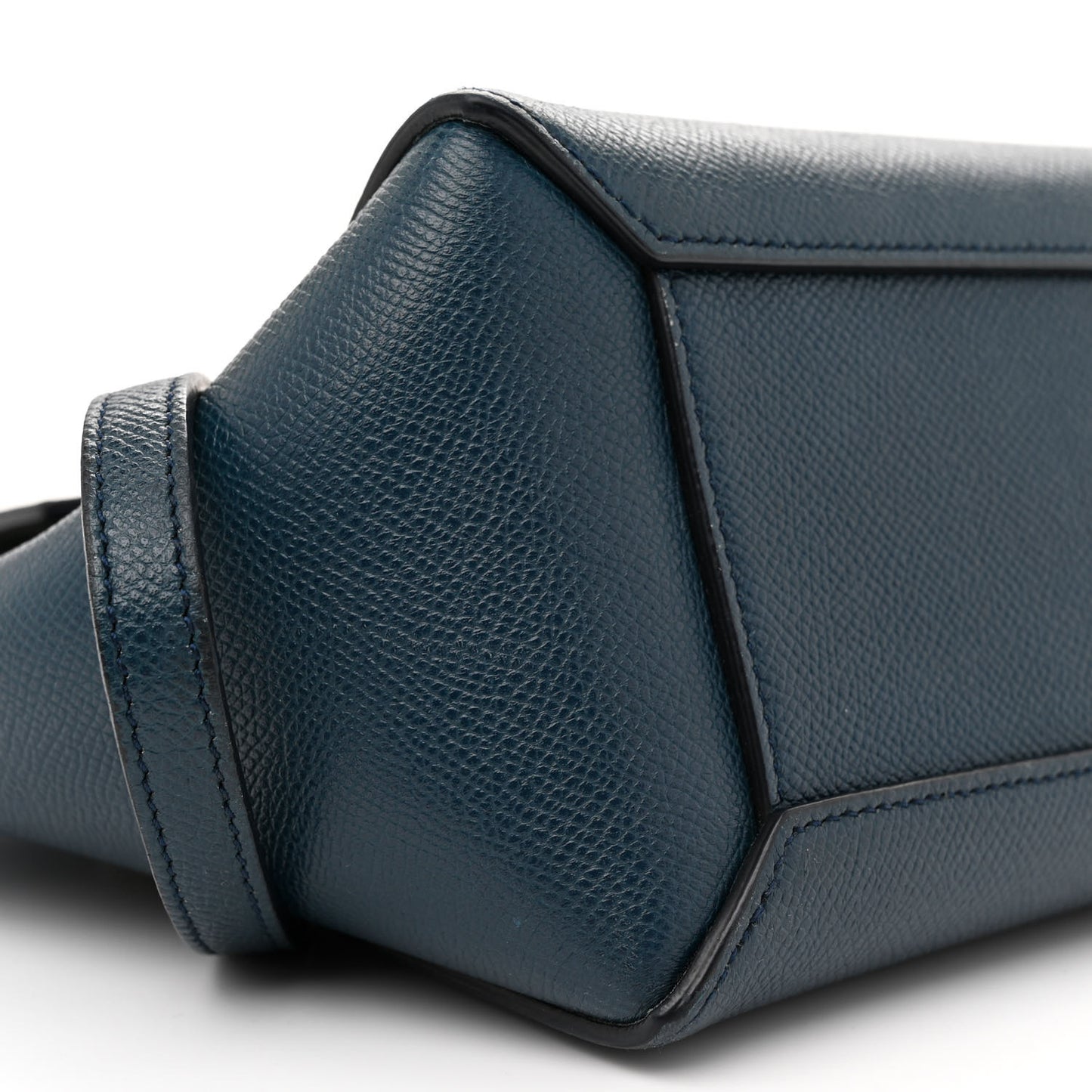 Baby Grained Calfskin Nano Belt Bag Abyss Blue