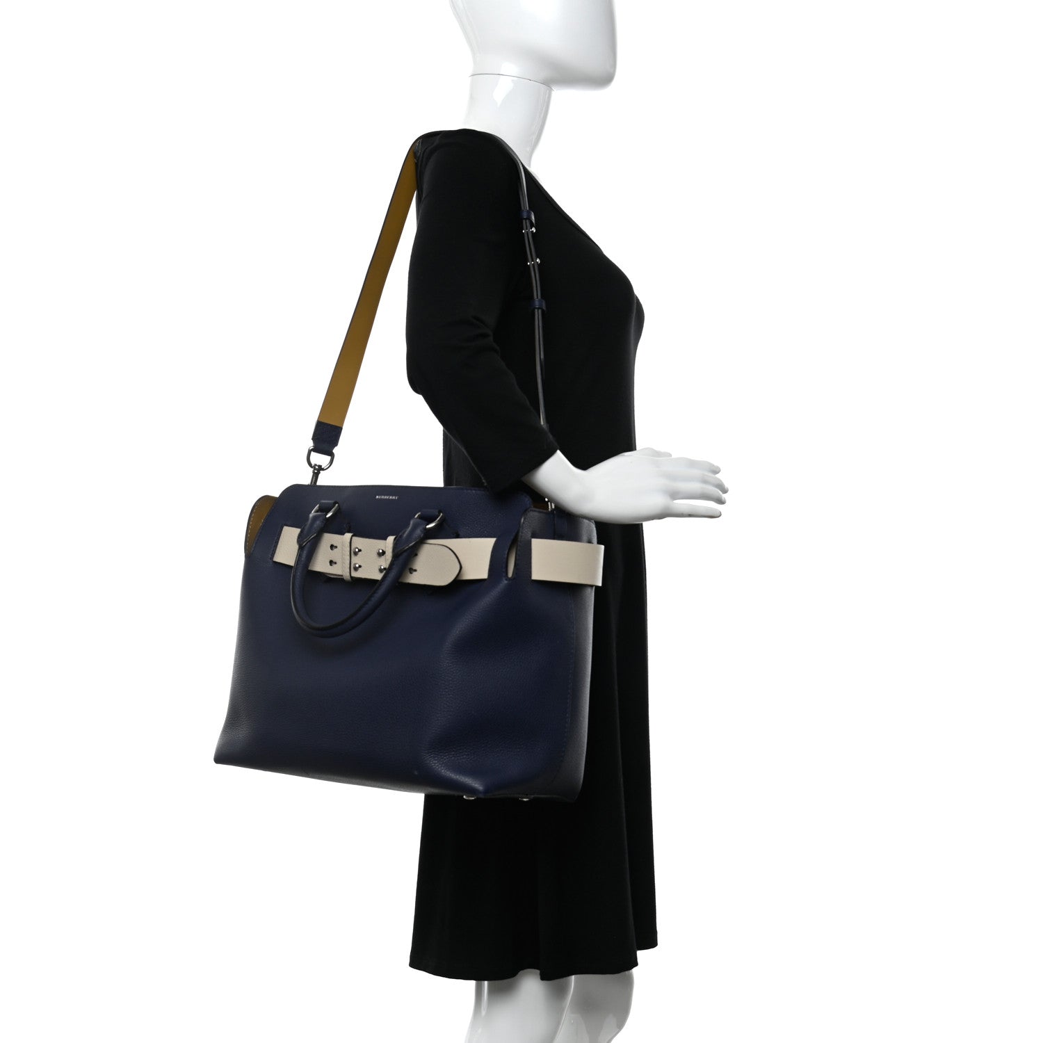 Burberry Marais Calfskin Medium Belt Bag Regency Blue 2 of 15