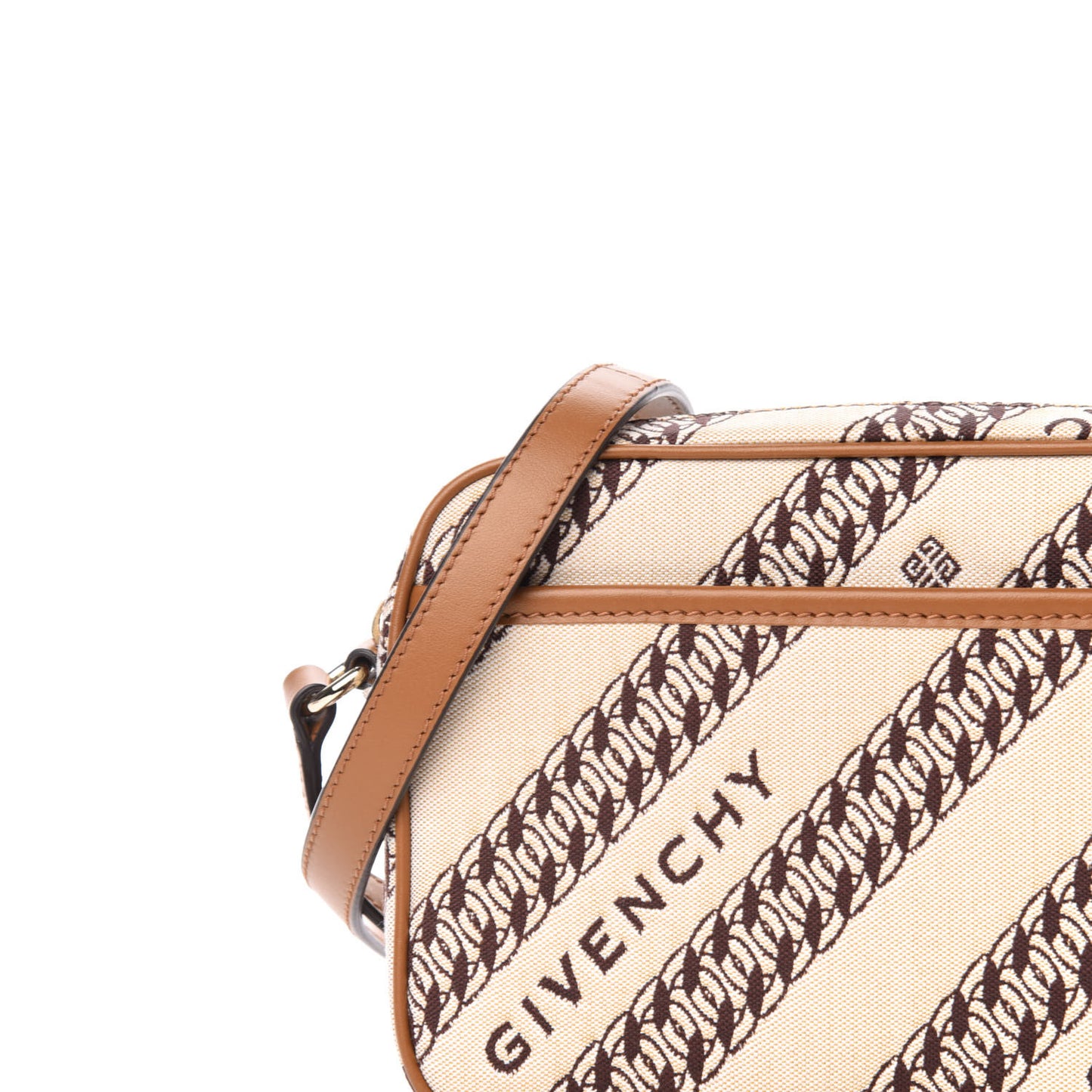 Canvas Jacquard Bond Camera Bag Beige