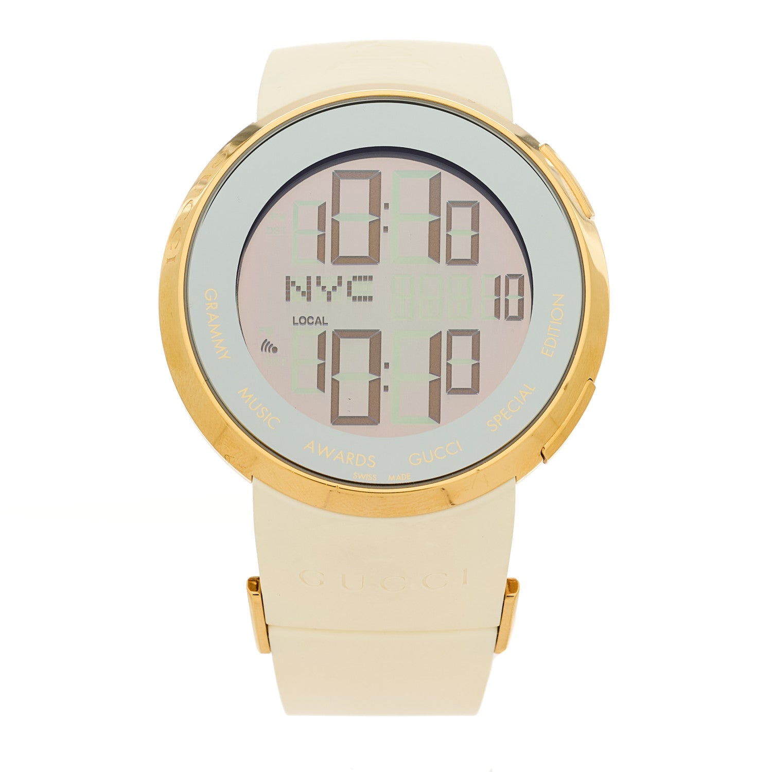 Gucci Stainless Steel Rubber 45mm Digital I-Gucci Guccissima