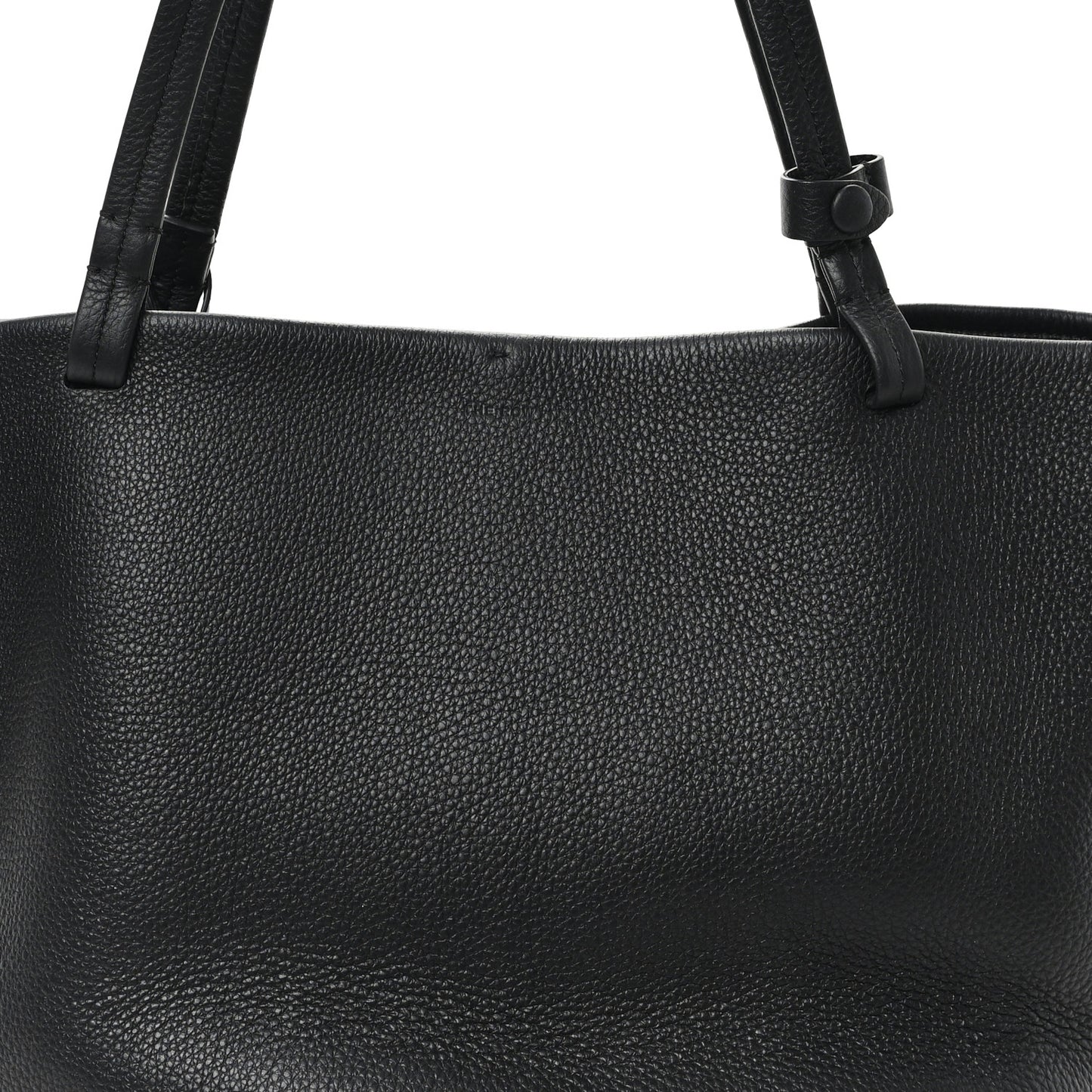Grained Calfskin Park Tote Three Black