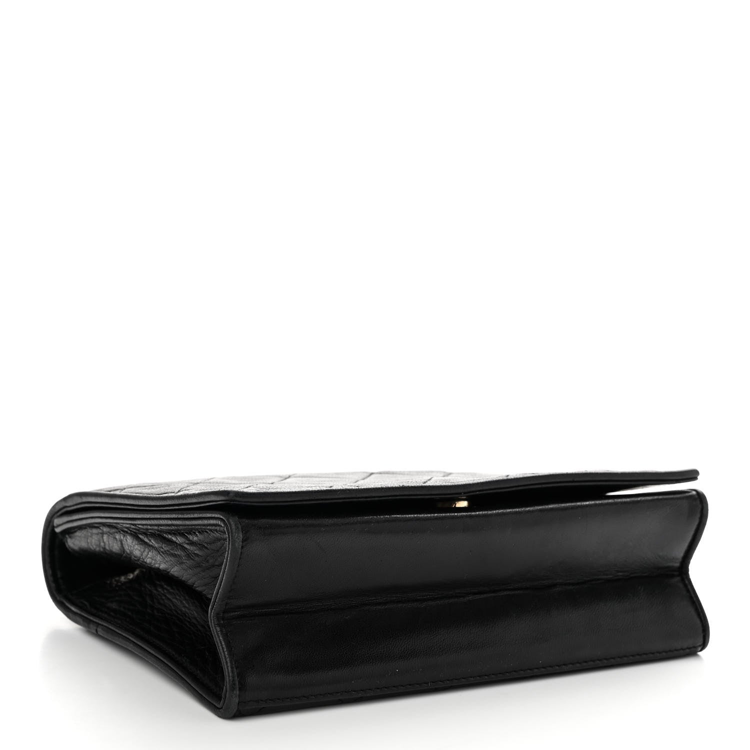 Chanel Lambskin Quilted CC Small Single Flap Black 4 of 10