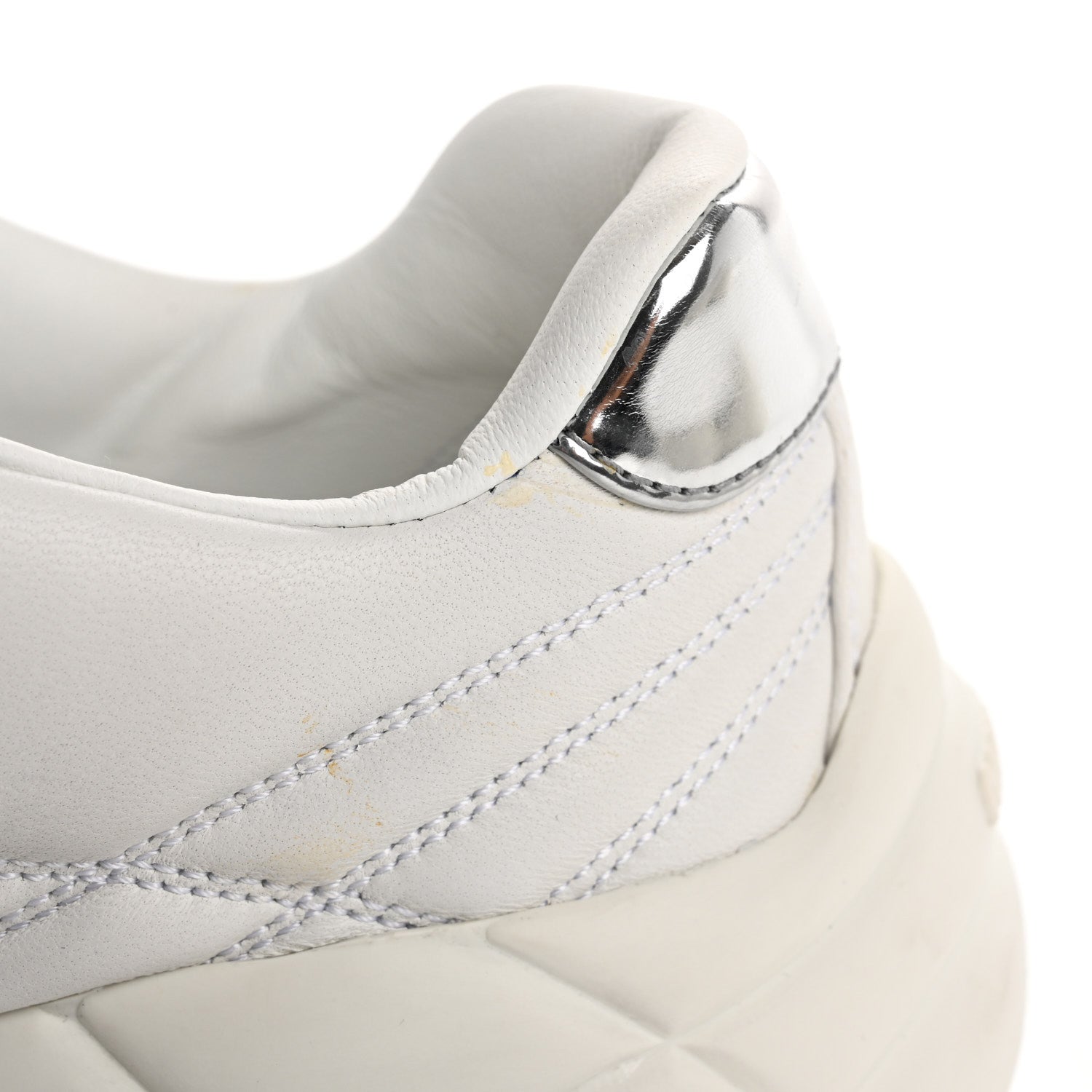 Miu Miu Nappa Quilted Sneakers 35 White 10 of 13