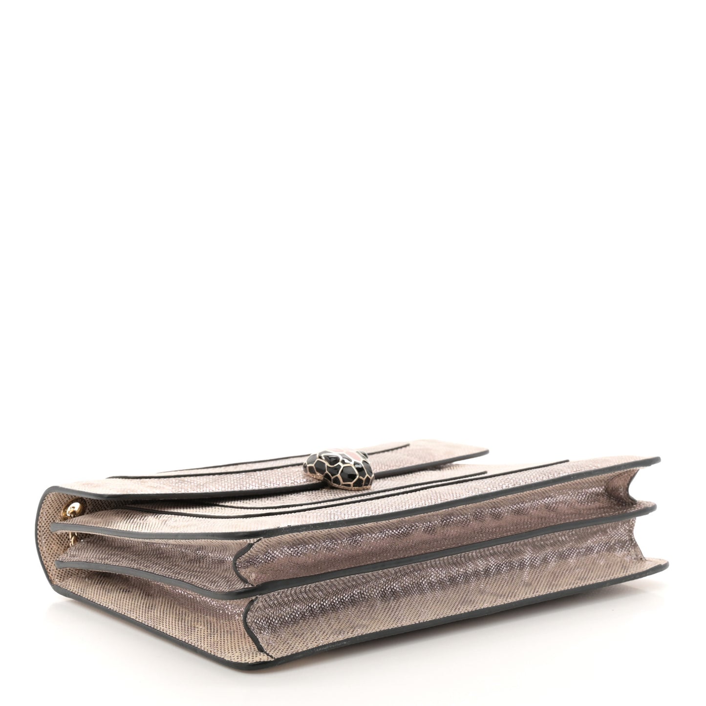 Metallic Karung Serpenti Forever Crossbody Rosa Di Francia