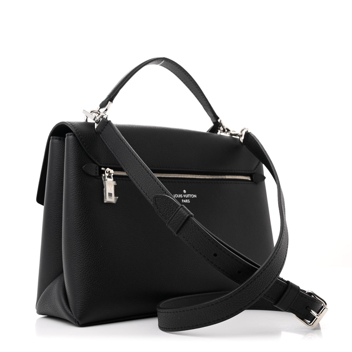Soft Calfskin My Lockme Top Handle Black