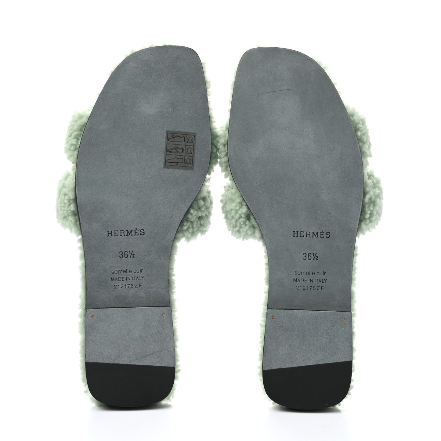 Woolskin Oran Sandals 36.5 Vert D’Eau