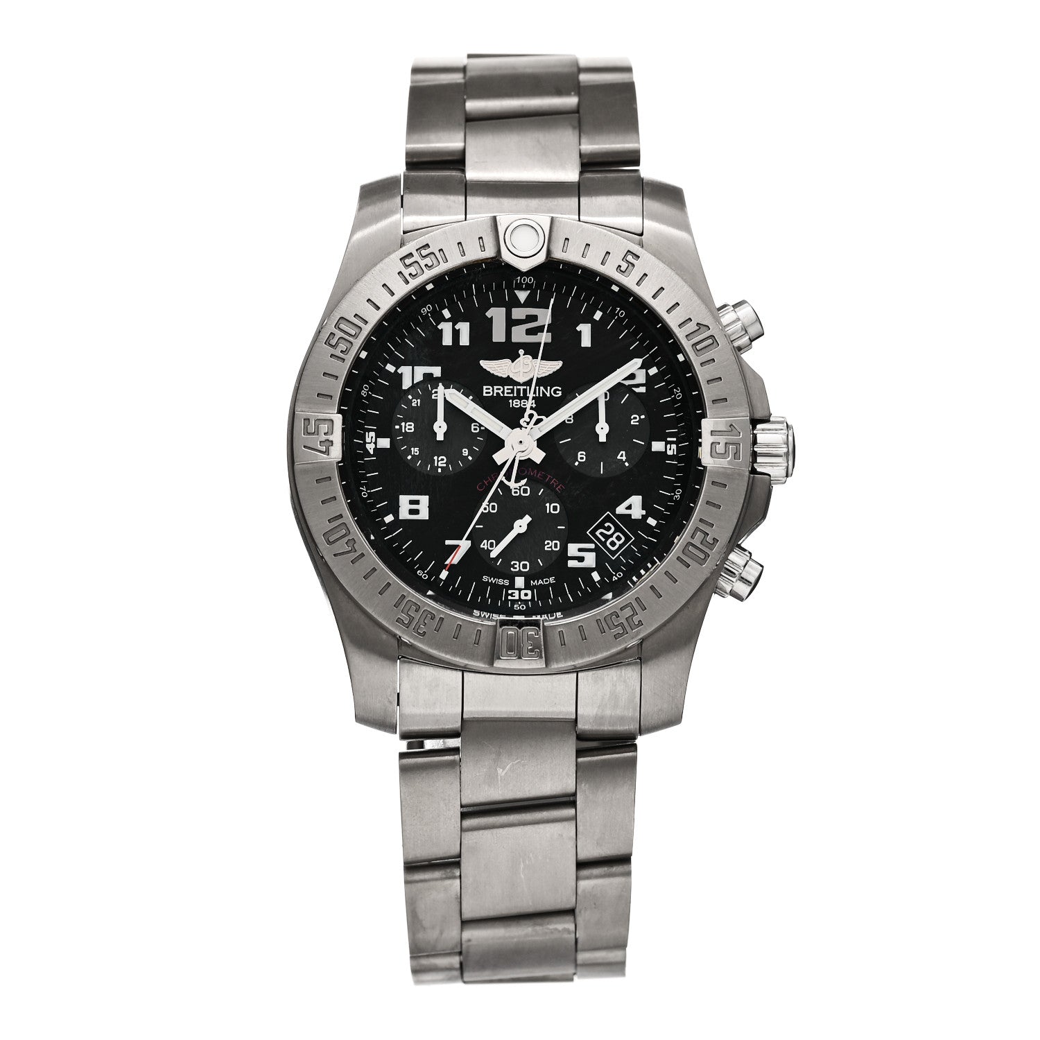Breitling Titanium 43mm Chronospace Evo B60 Chronograph Quartz