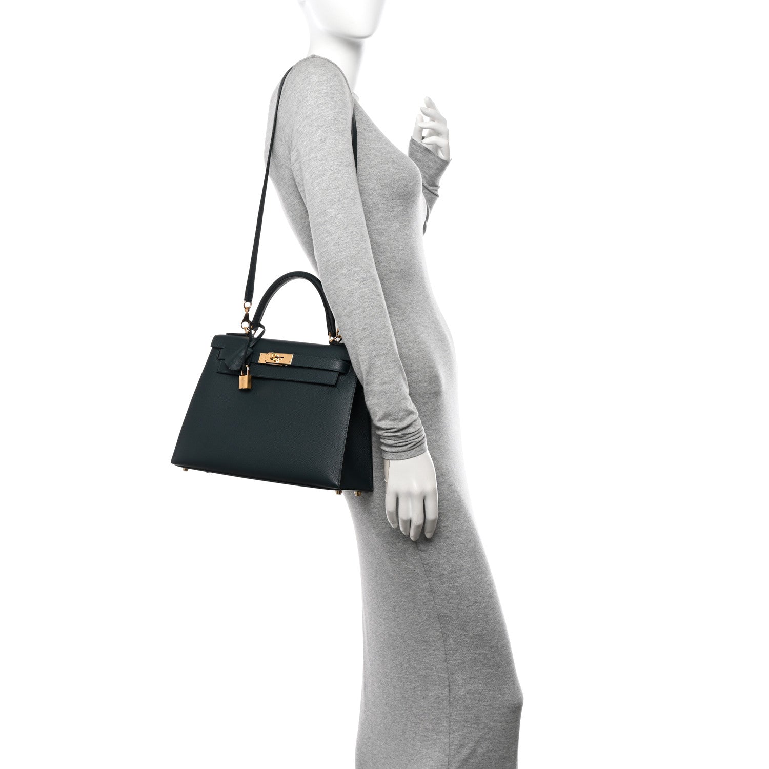 Hermes Epsom Kelly Sellier 28 Vert Cypress 2 of 13