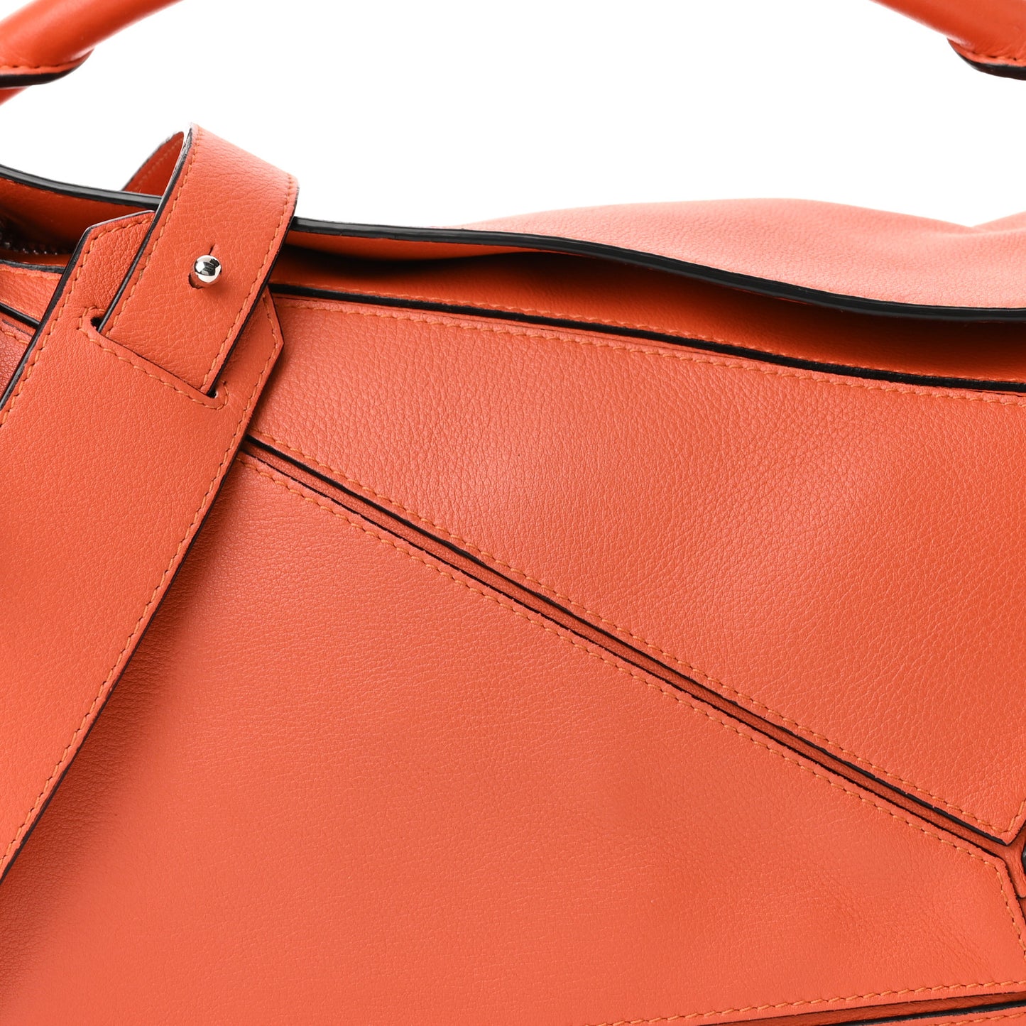 Calfskin Medium Puzzle Bag Coral