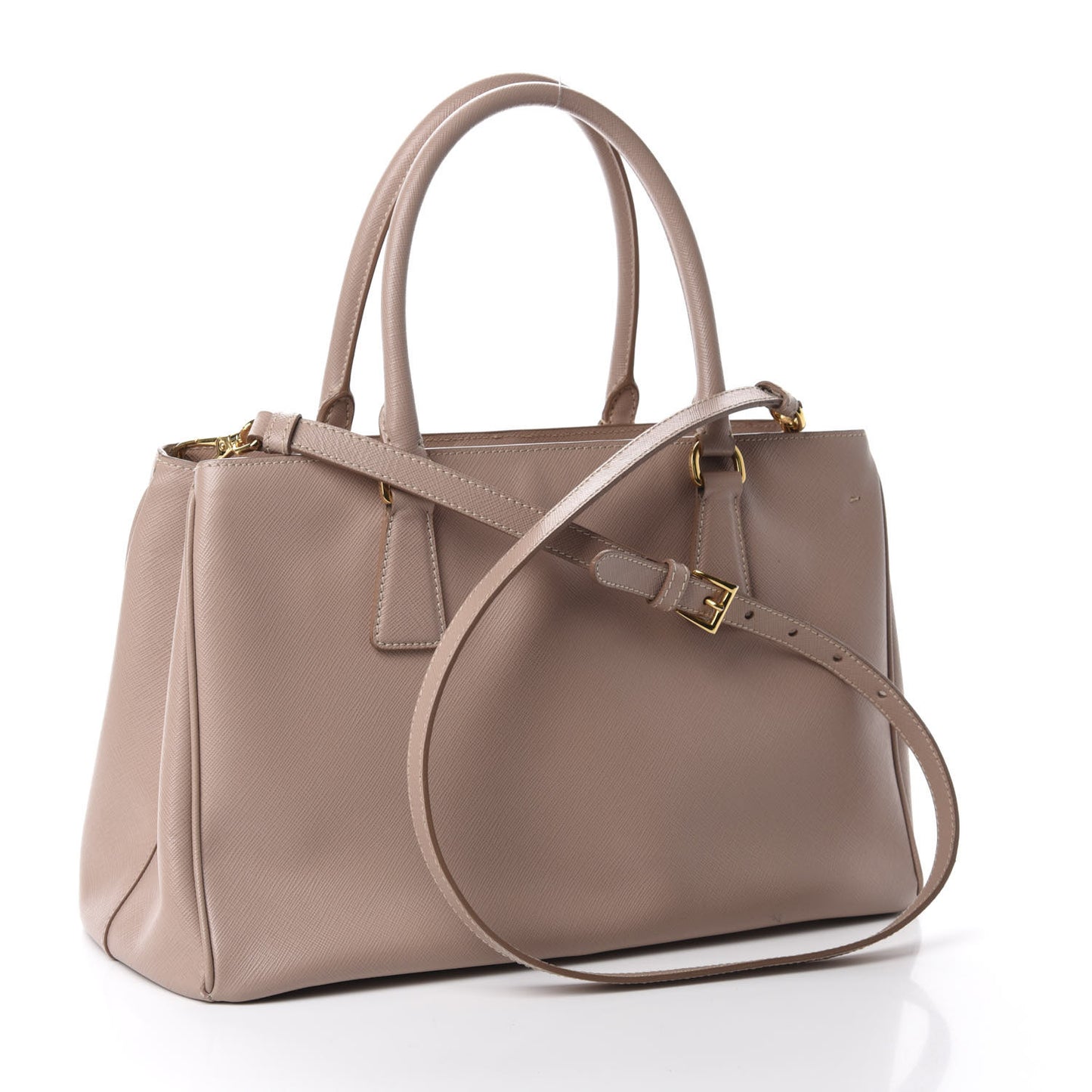 Saffiano Lux Medium Tote Cammeo