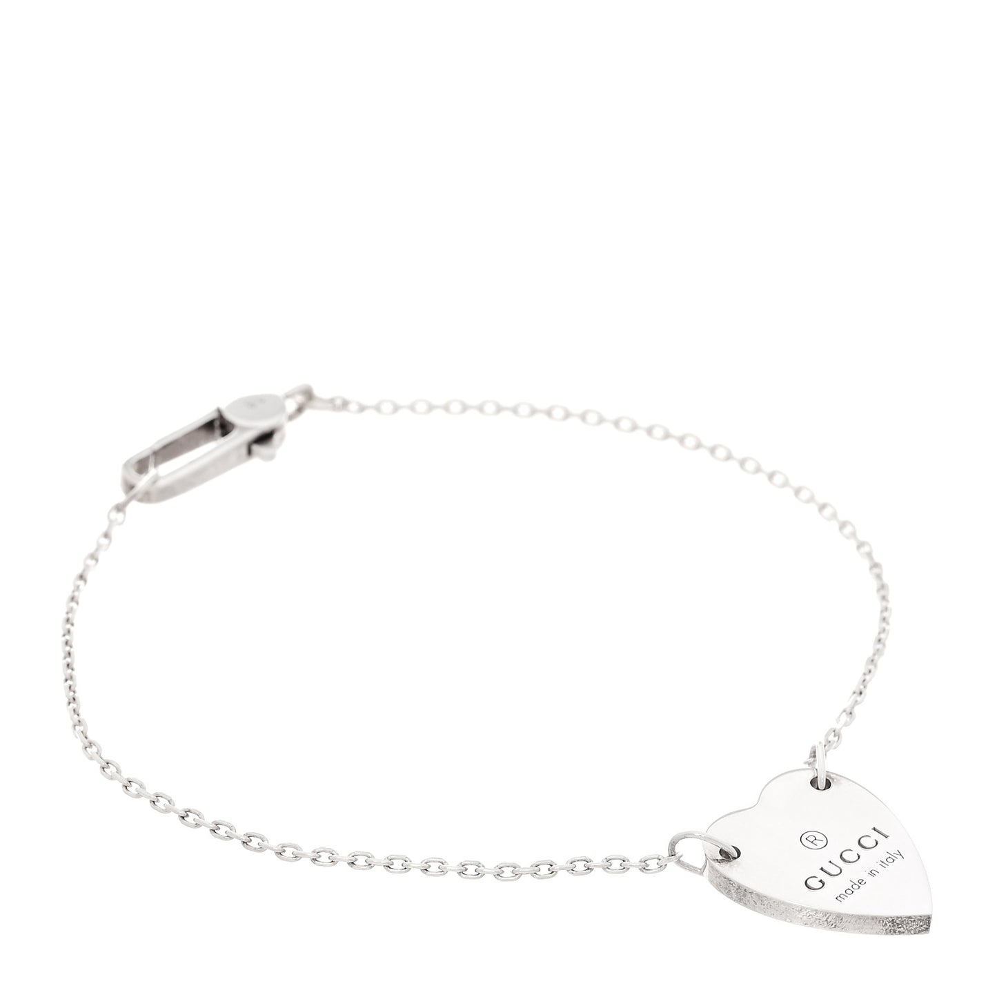Sterling Silver Trademark Heart Bracelet
