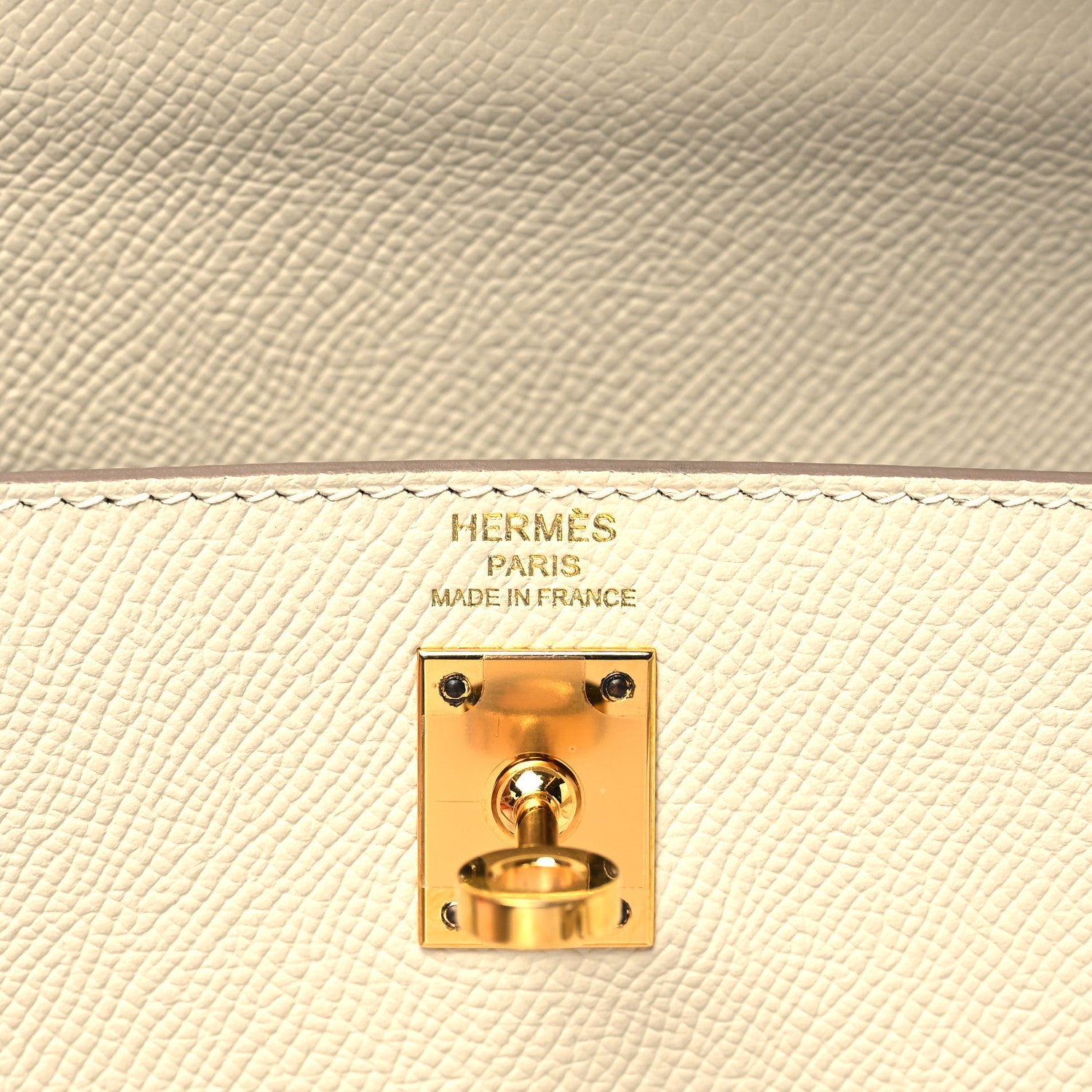 Hermes Epsom Kelly Sellier 25 Craie 6 of 14