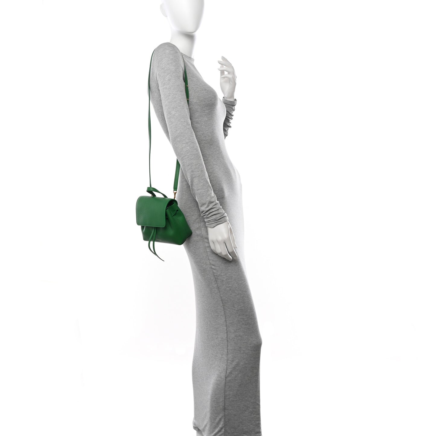 Calfskin Mini Mini Soft Lady Bag Grass