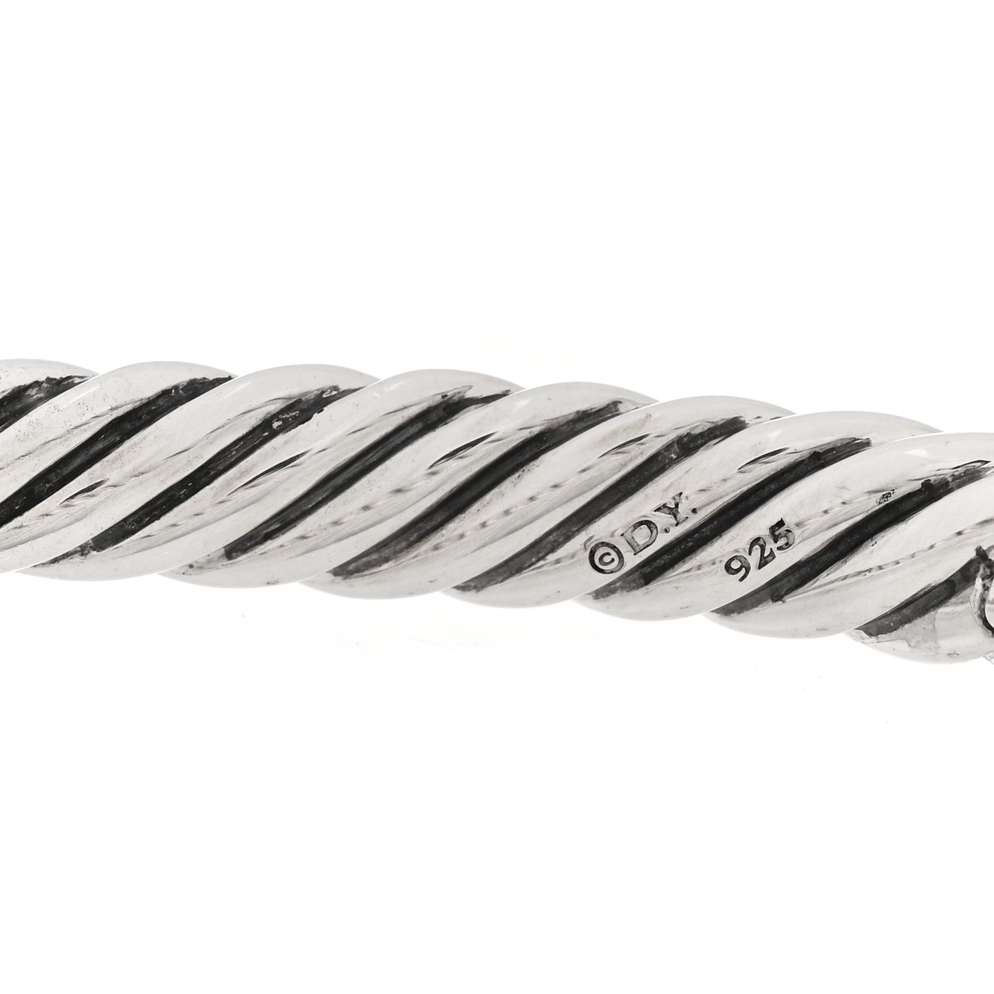 Sterling Silver 17mm Pure Form Cable Bracelet
