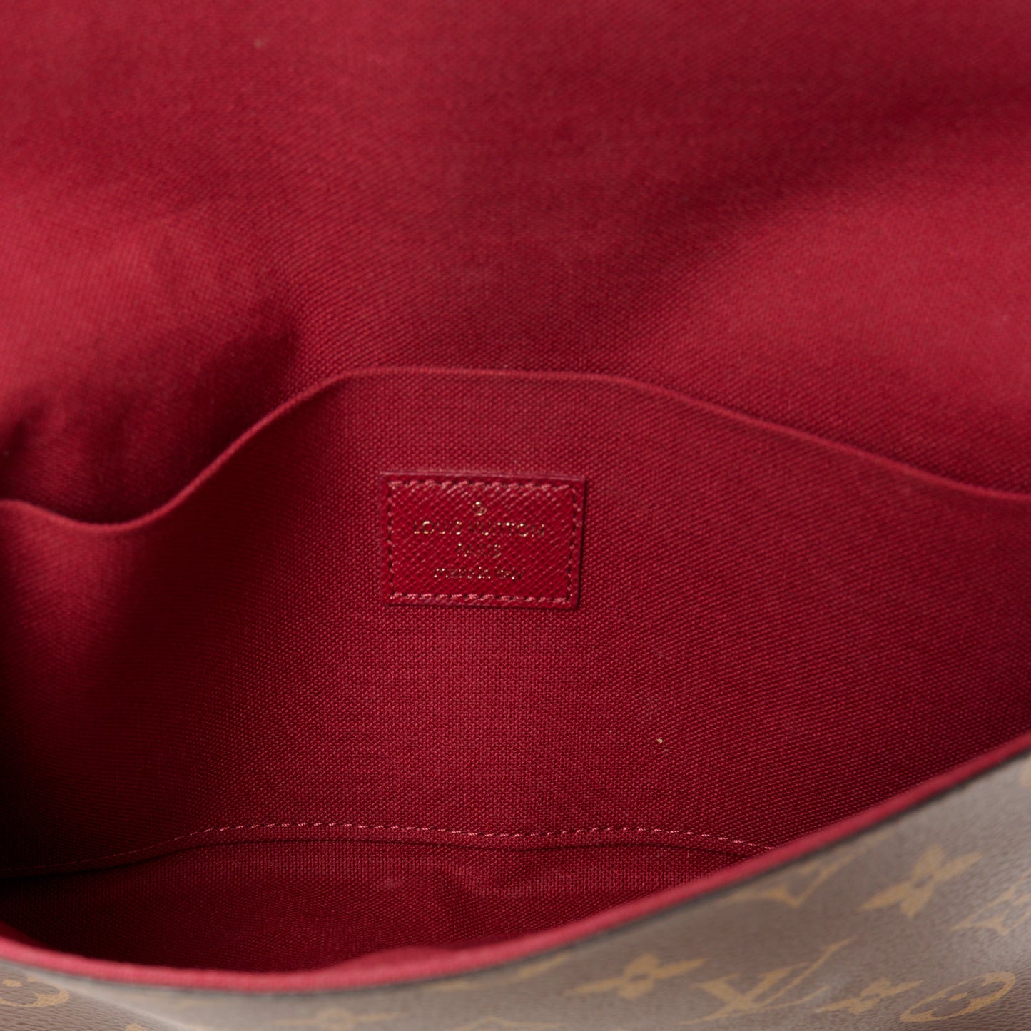 Monogram Pochette Felicie Chain Wallet Fuchsia