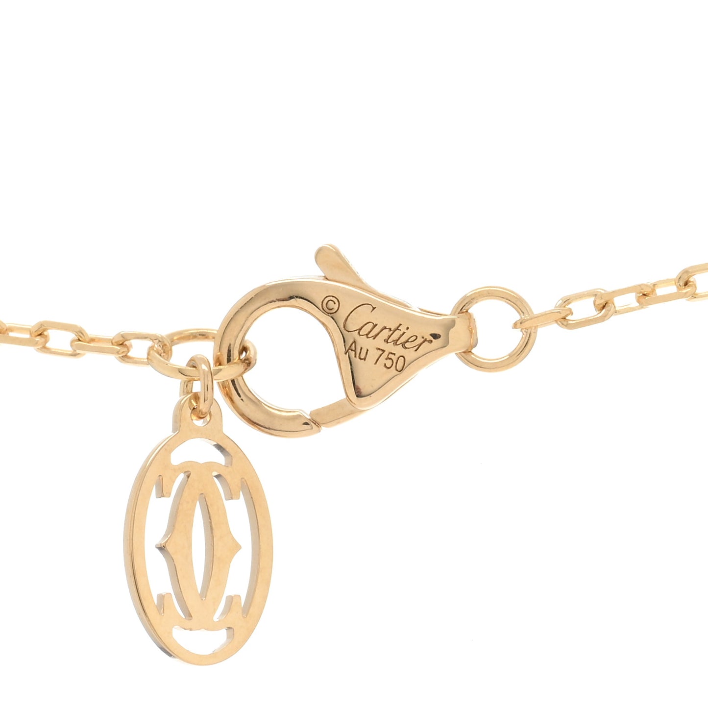 18K Yellow Gold Diamond Juste Un Clou Pendant Necklace