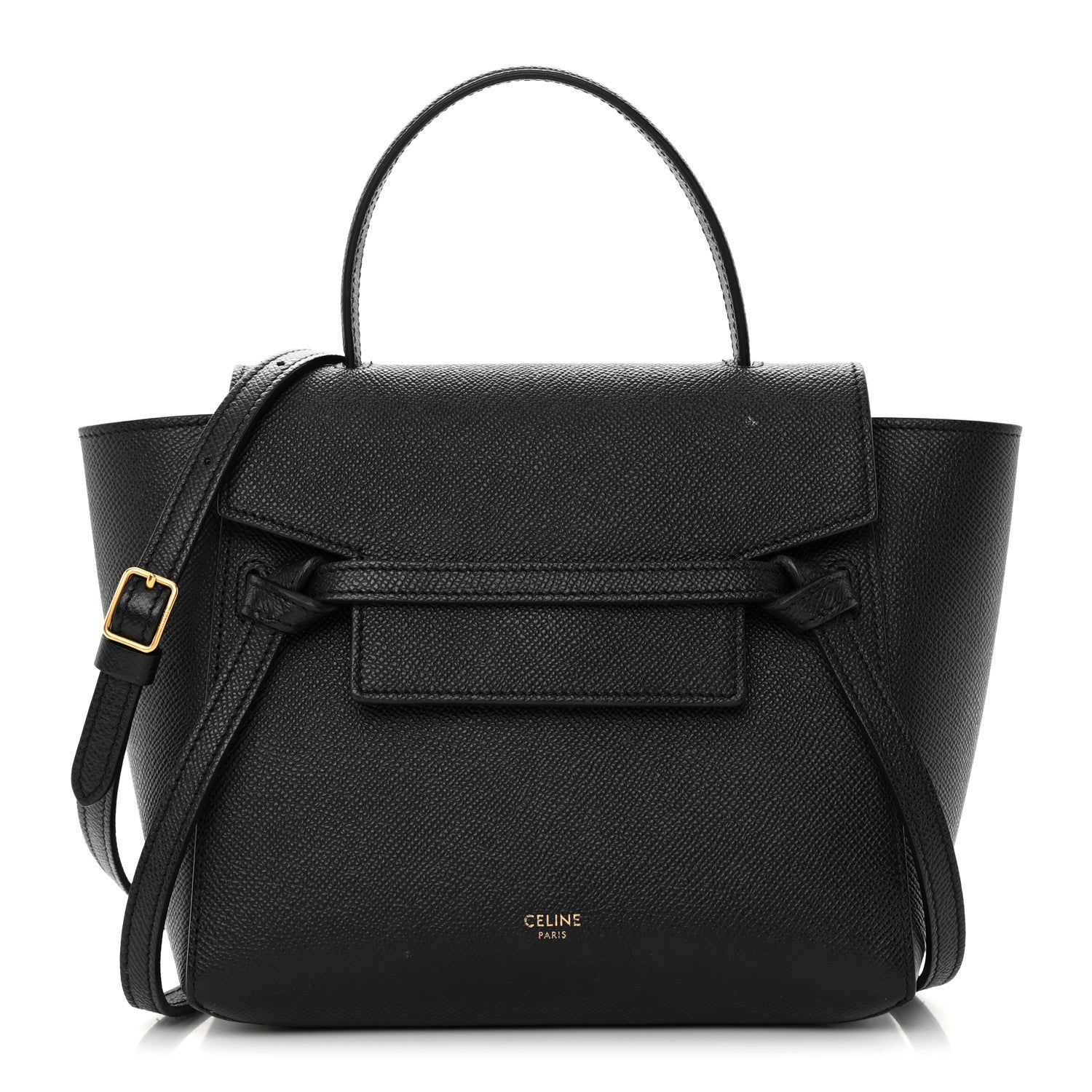 Celine Grained Calfskin Nano Belt Bag Black 1 of 15