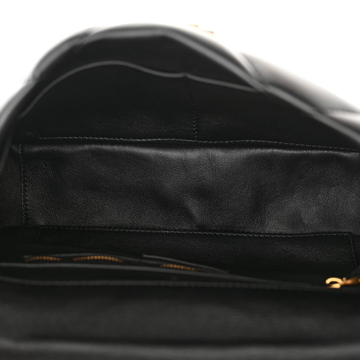 Nappa Large Roman Stud Shoulder Bag Black