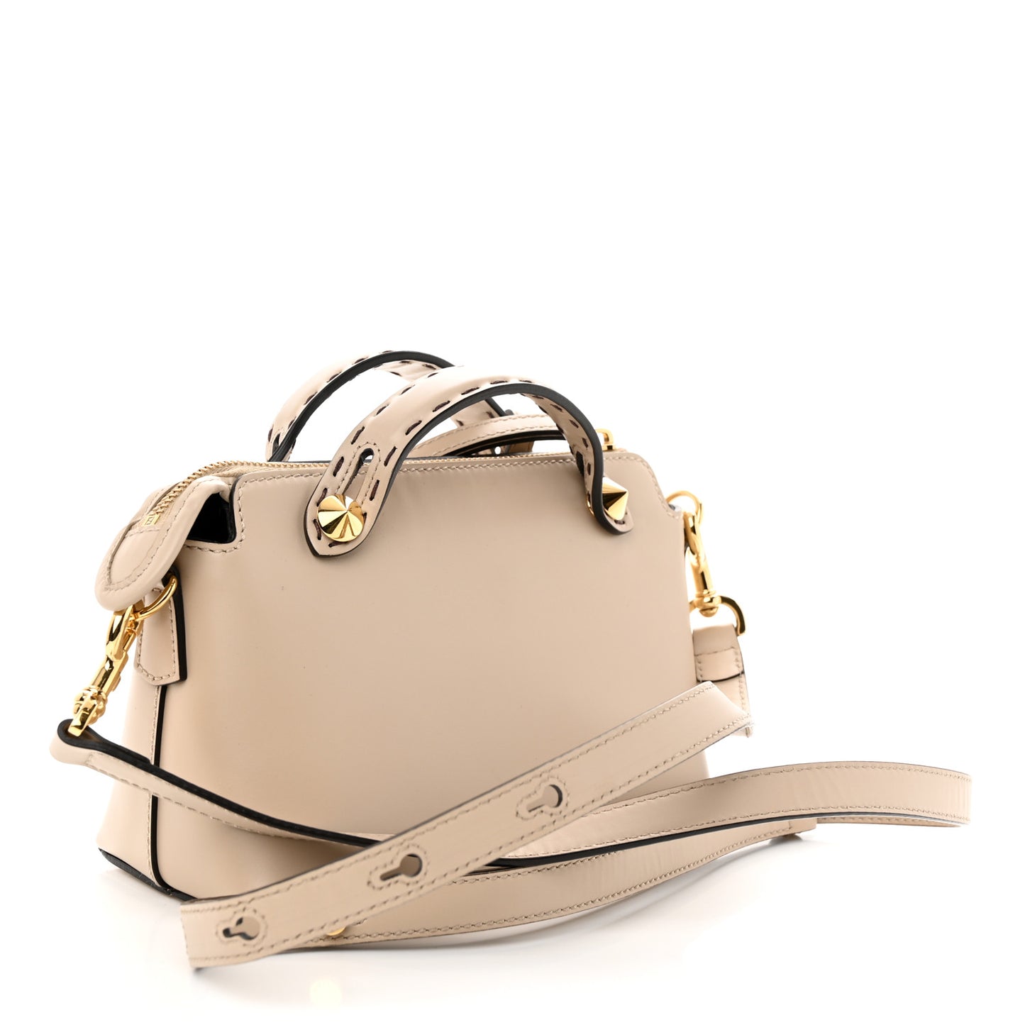 Vitello King Logo Embossed Mini By The Way Boston Bag Nuvola