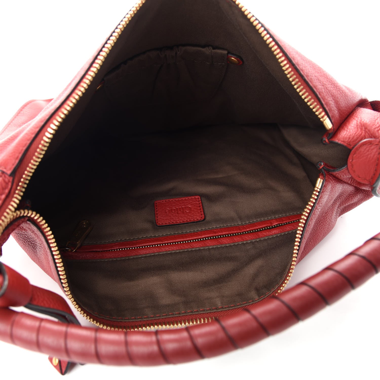 Chloe Calfskin Large Marcie Hobo Ruby 5 of 10