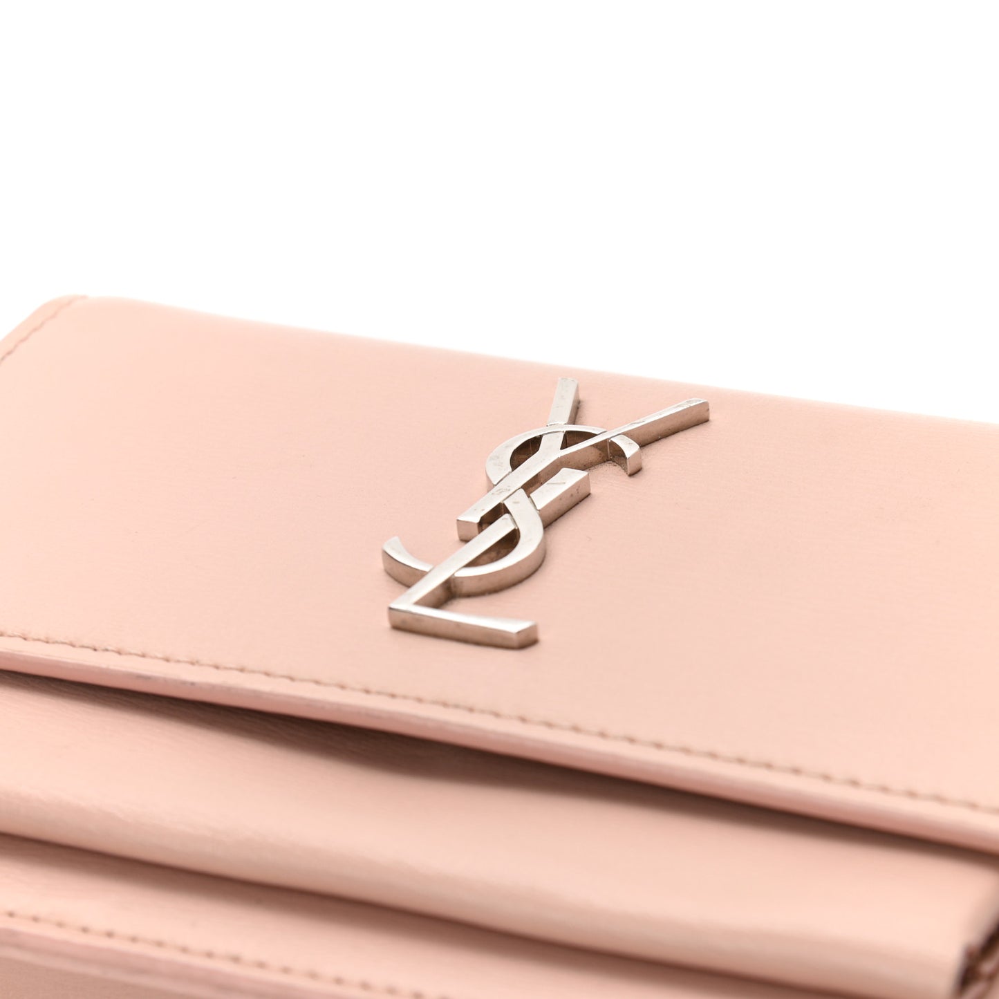 Calfskin Monogram Sunset Chain Wallet Light Pink