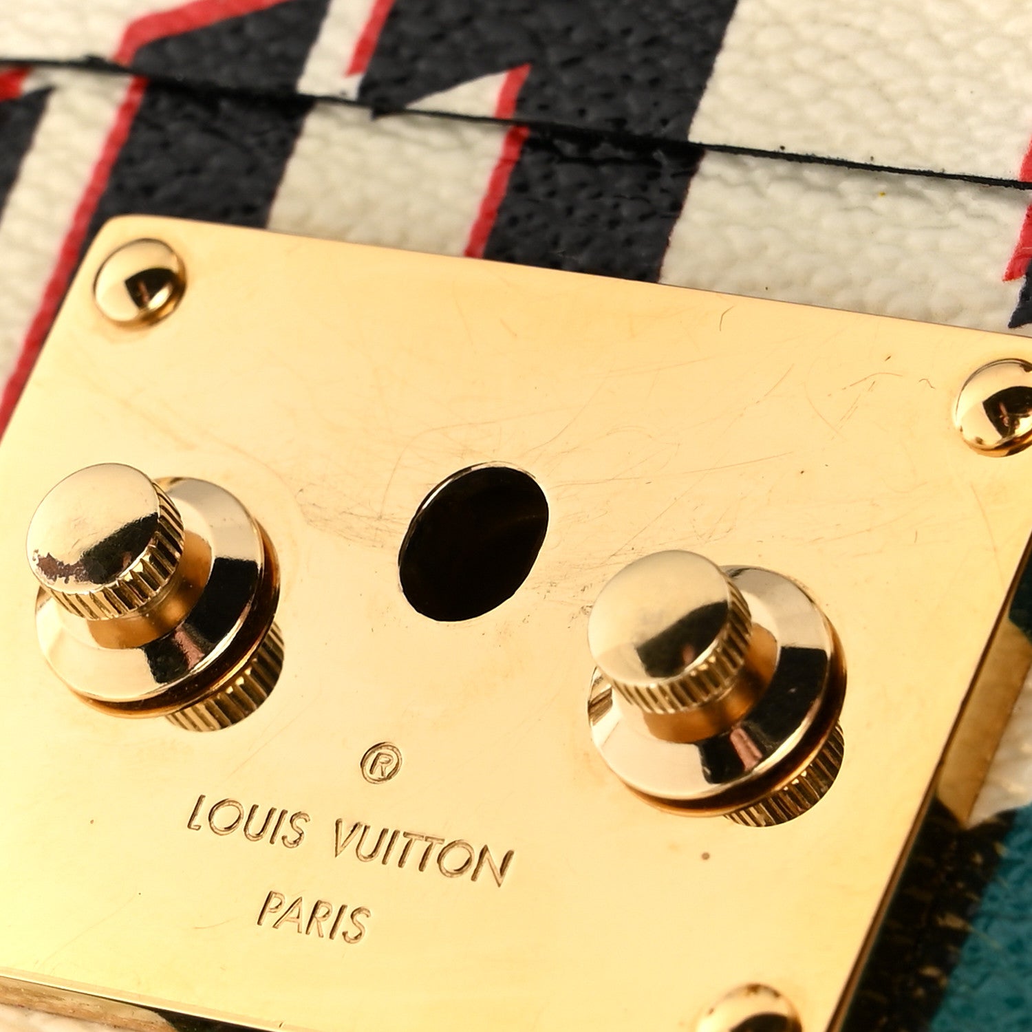 Louis Vuitton Damier Race Petite Malle Blue Vert 13 of 16