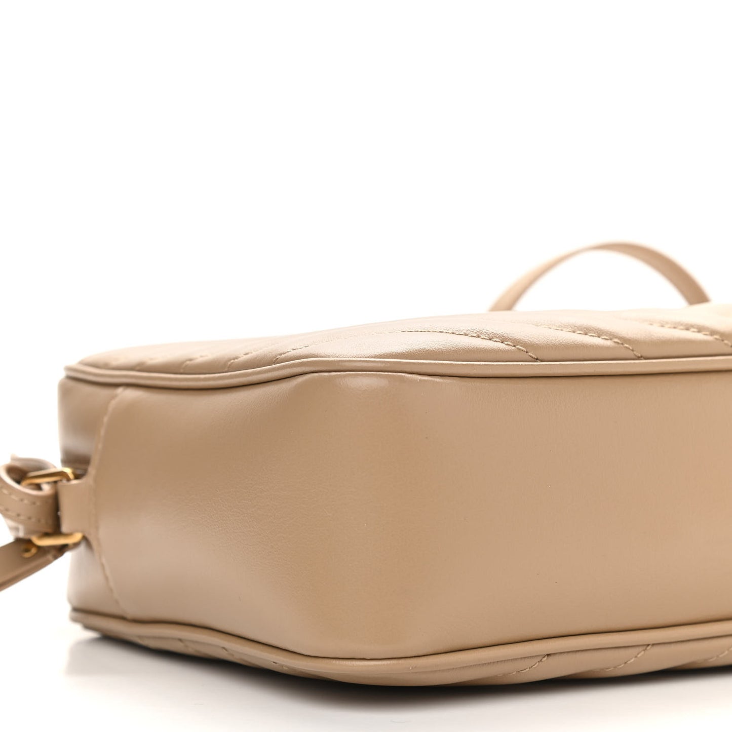 Calfskin Matelasse Monogram Lou Camera Bag Dark Latte