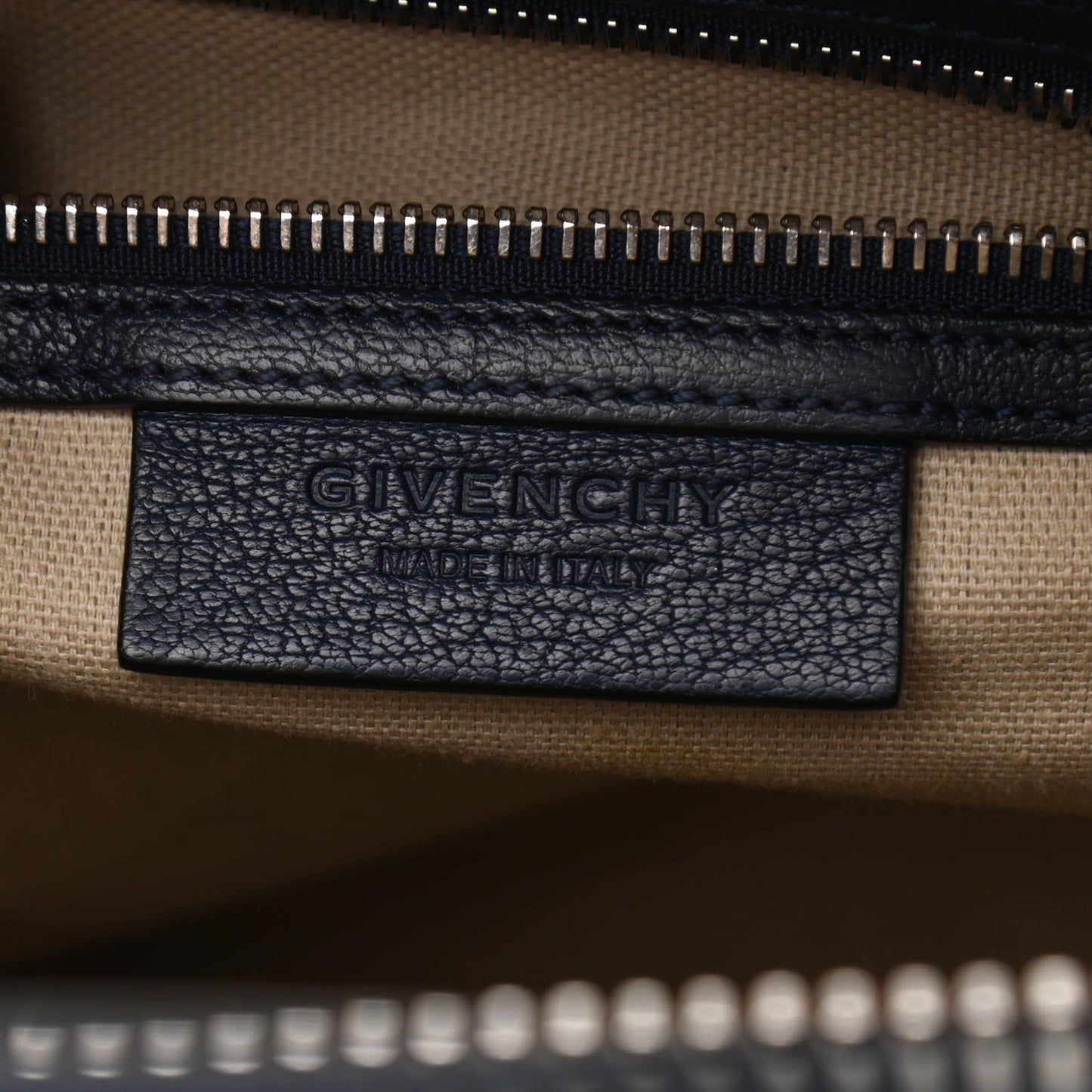 Sugar Goatskin Small Antigona Navy