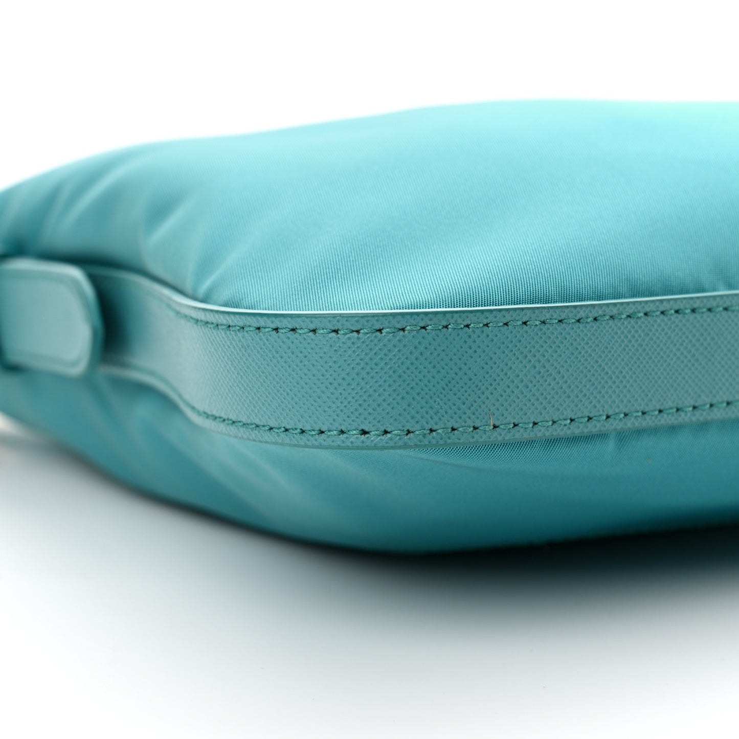 Tessuto Nylon Saffiano Small Crossbody Bag Turchese