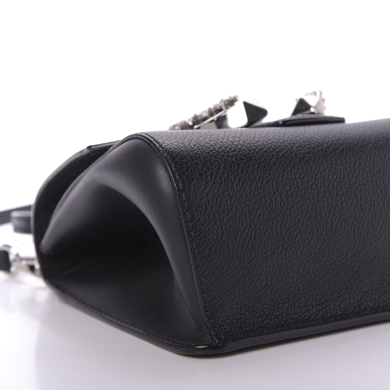 Jimmy Choo Calfskin Mini Madeline Top Handle Satchel Black 6 of 12